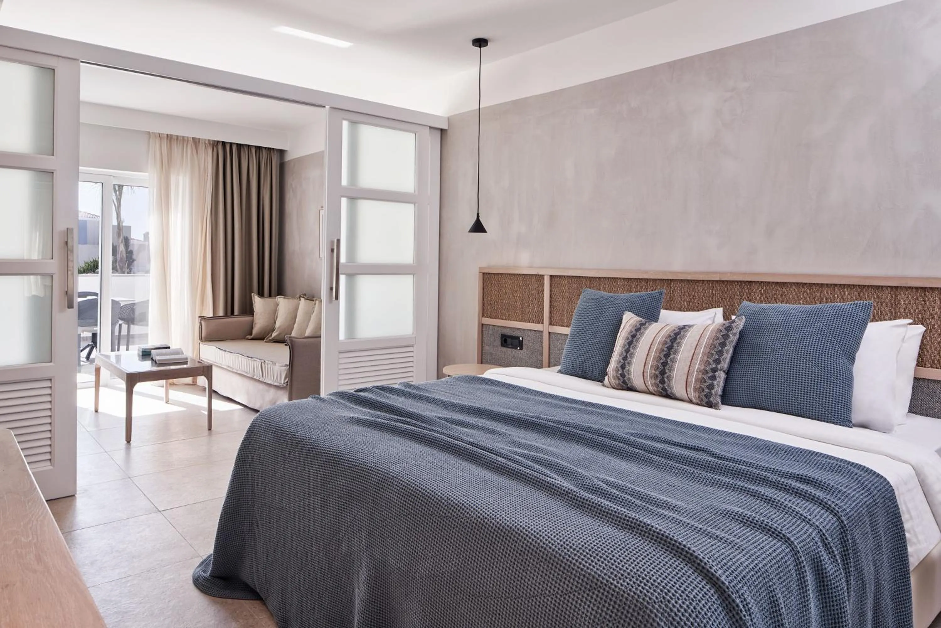 Bed in Atlantica Marmari Palace