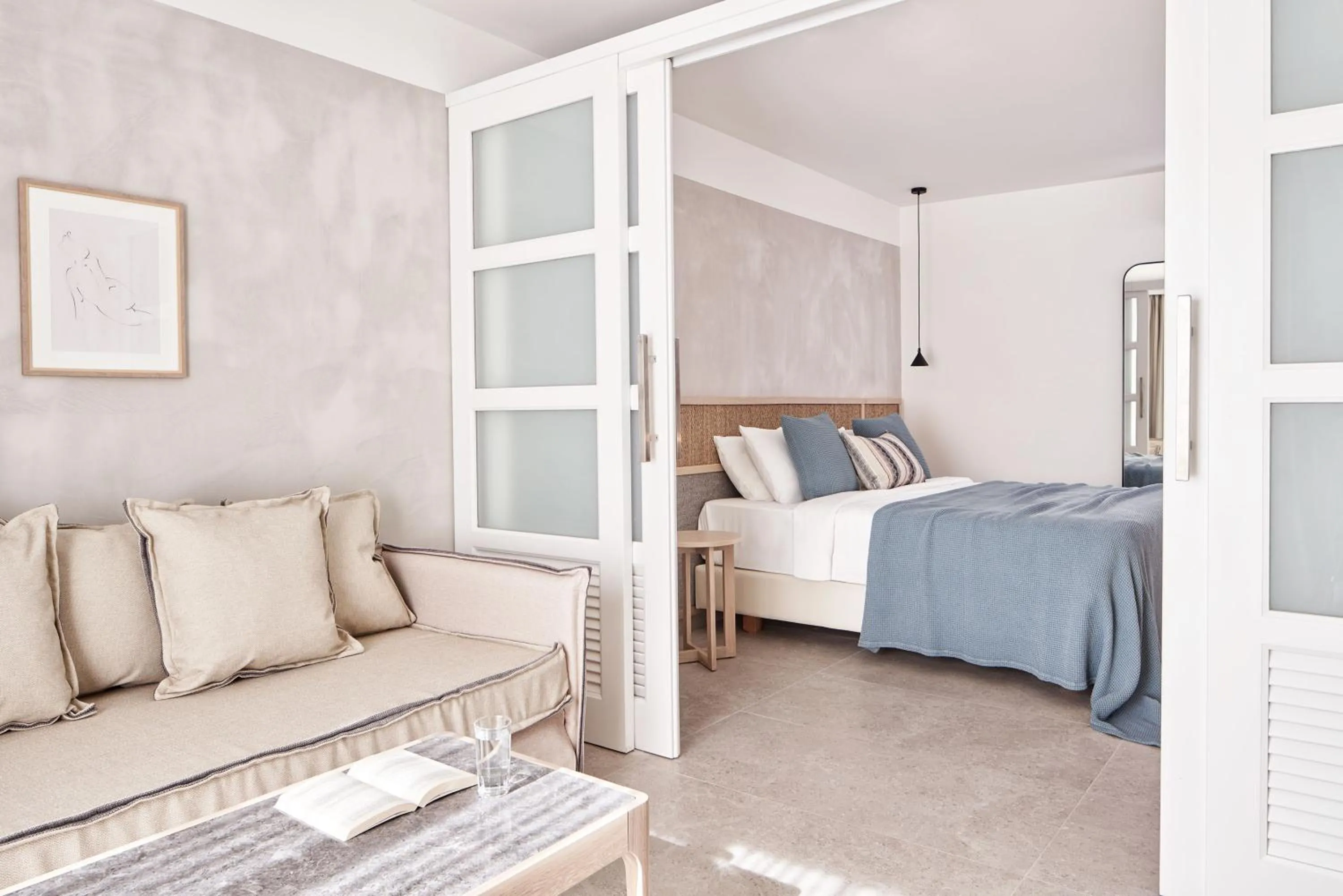 Bed in Atlantica Marmari Palace