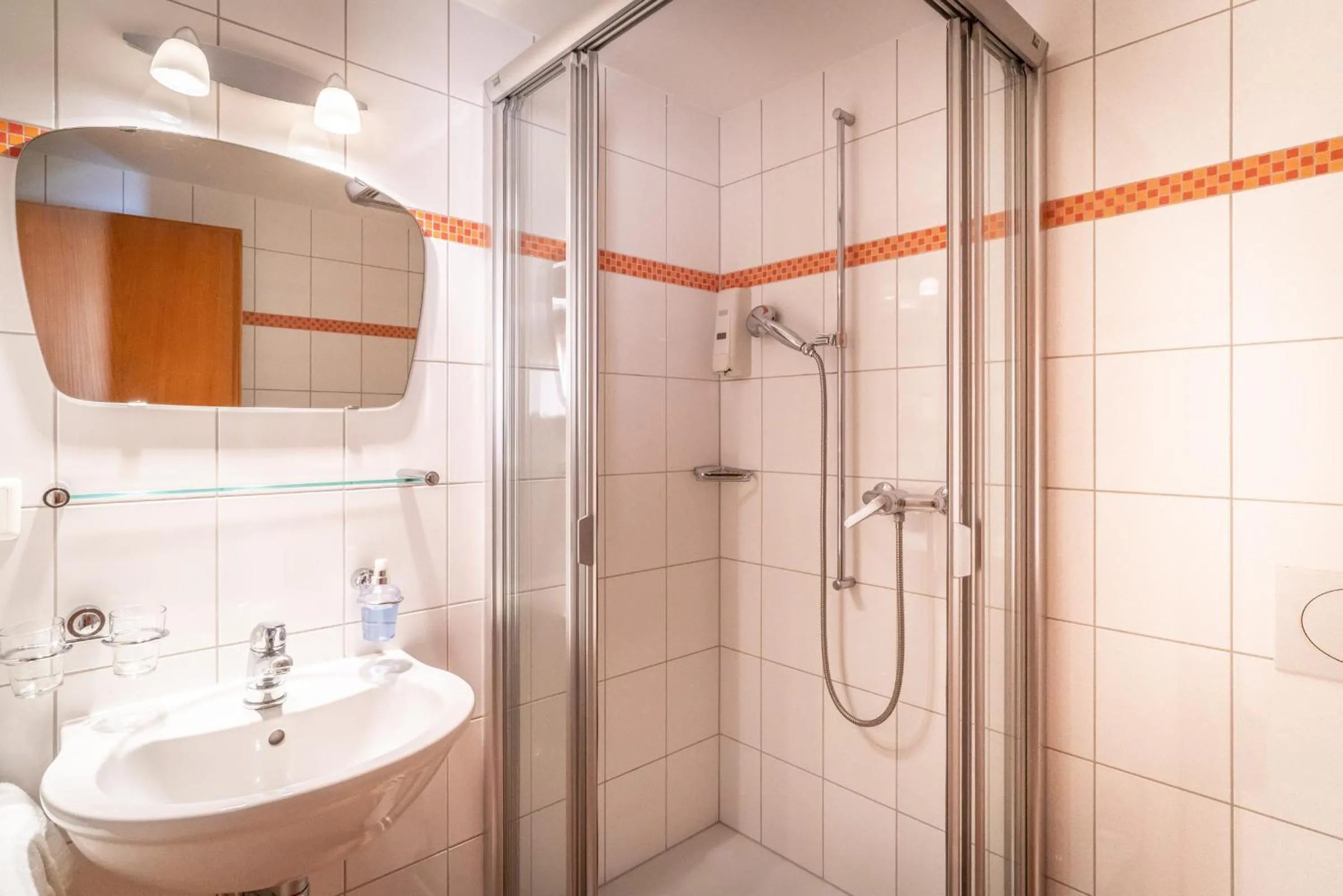 Bathroom in VISP erblick H O T E L AUSSERBERG Early & Late Check-in