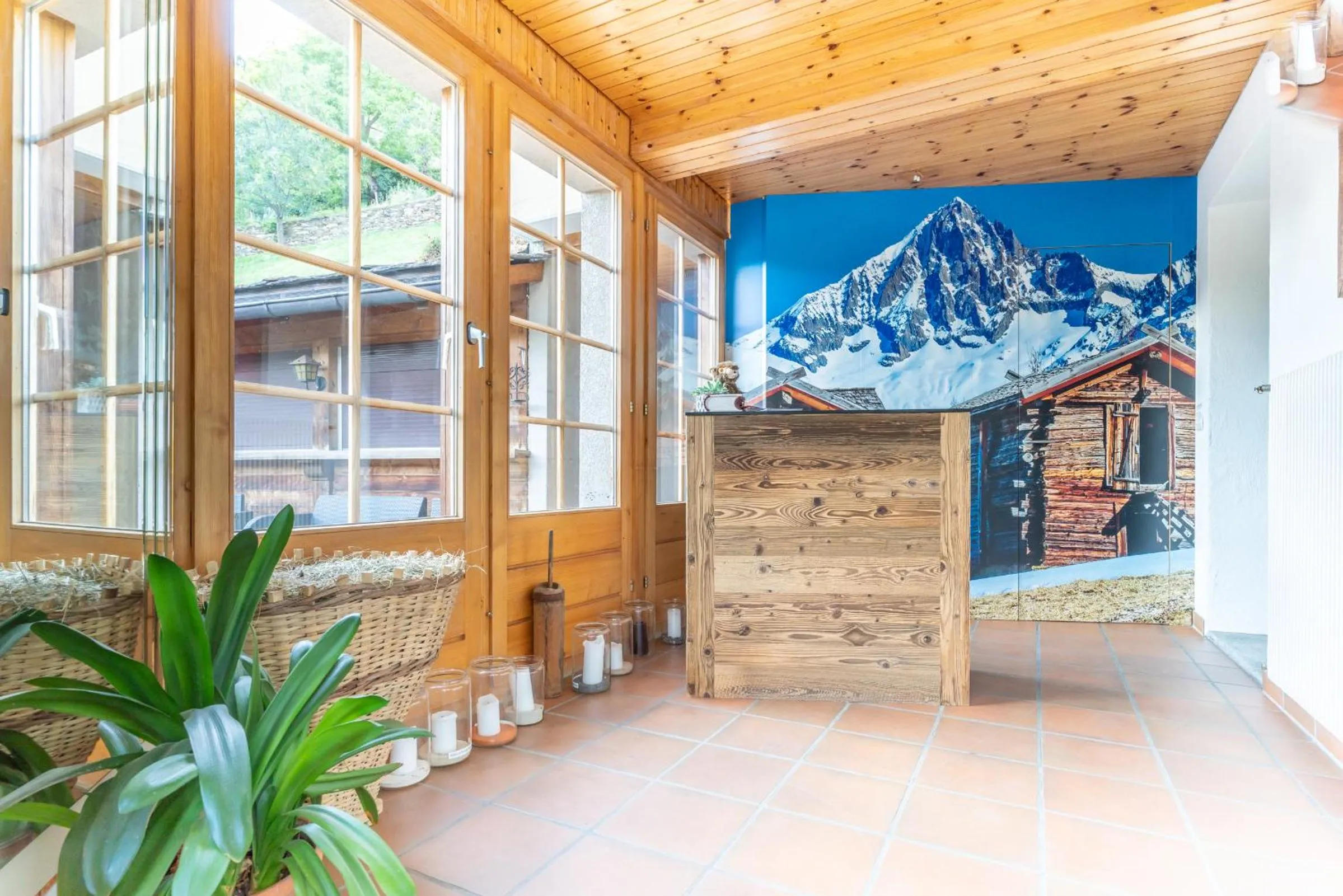 Lobby or reception in VISP erblick H O T E L AUSSERBERG Early & Late Check-in