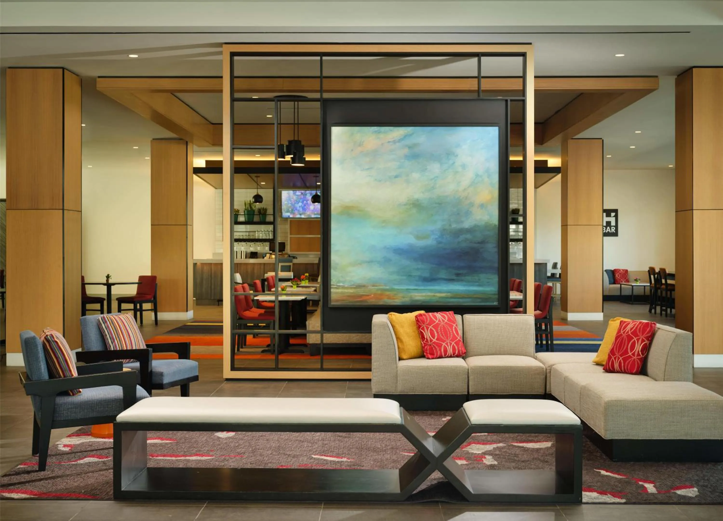 Lobby or reception in Hyatt House LA - University Medical Center