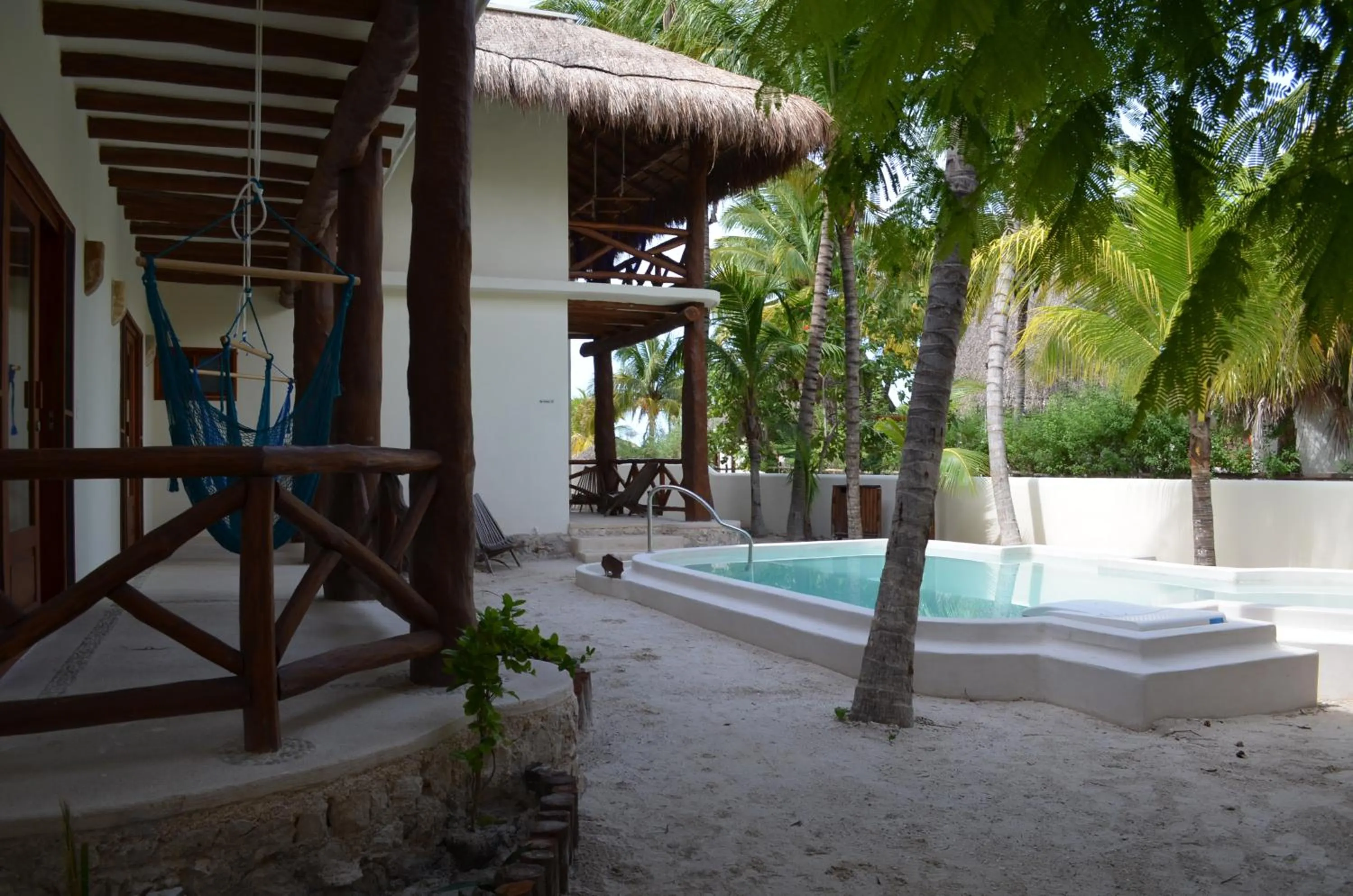 Swimming pool in Casa Iguana Holbox - Beachfront Hotel