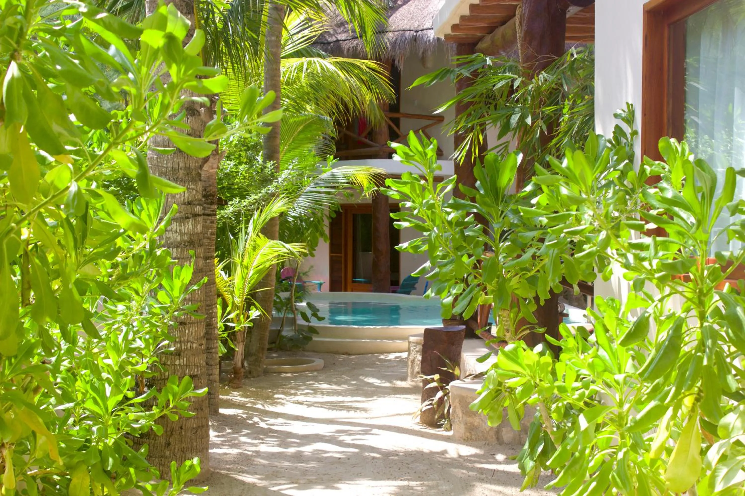 Garden in Casa Iguana Holbox - Beachfront Hotel