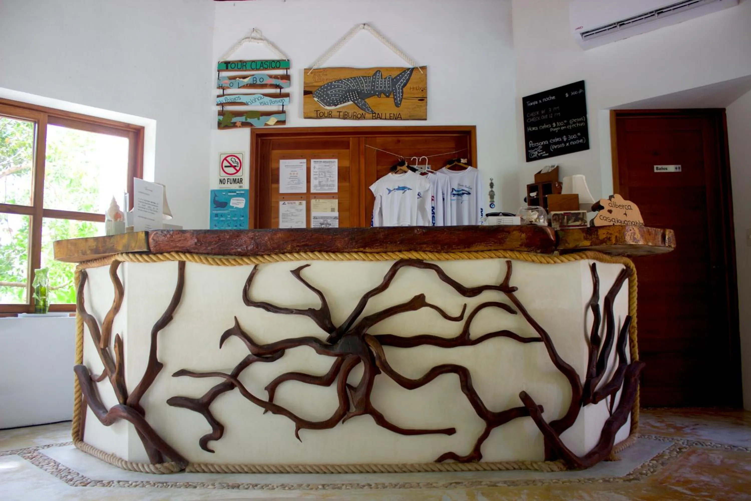 Lobby or reception in Casa Iguana Holbox - Beachfront Hotel