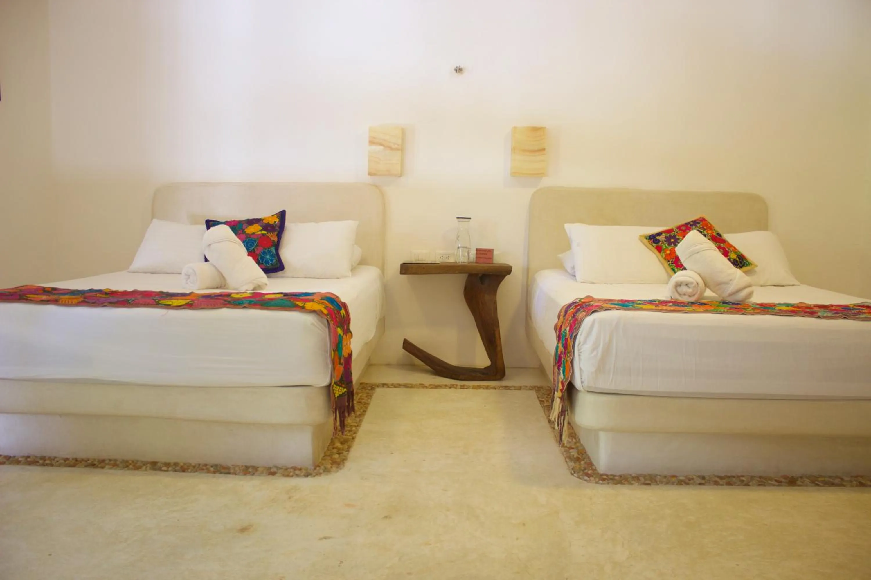 Bedroom, Bed in Casa Iguana Holbox - Beachfront Hotel