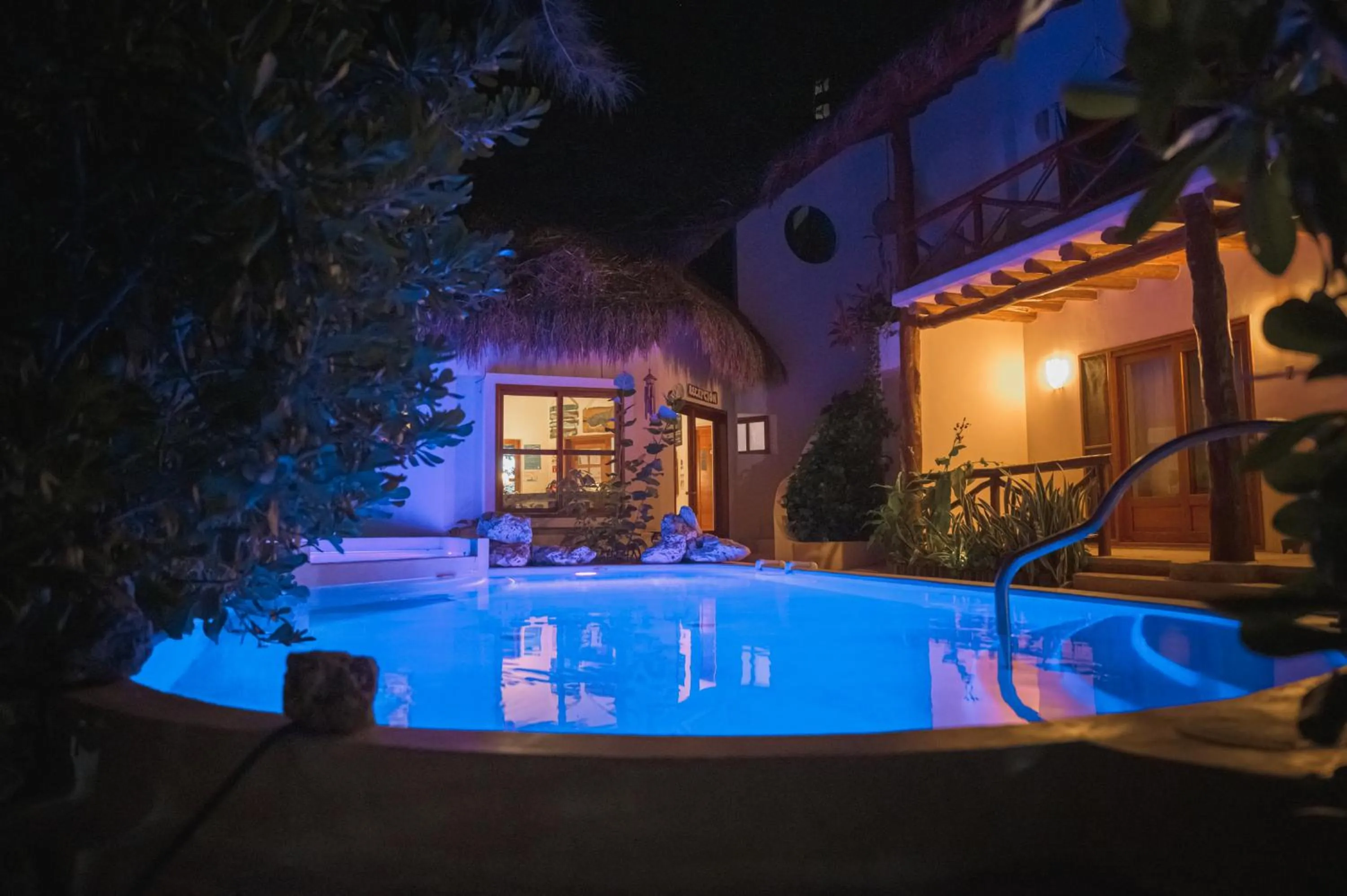 Swimming pool in Casa Iguana Holbox - Beachfront Hotel