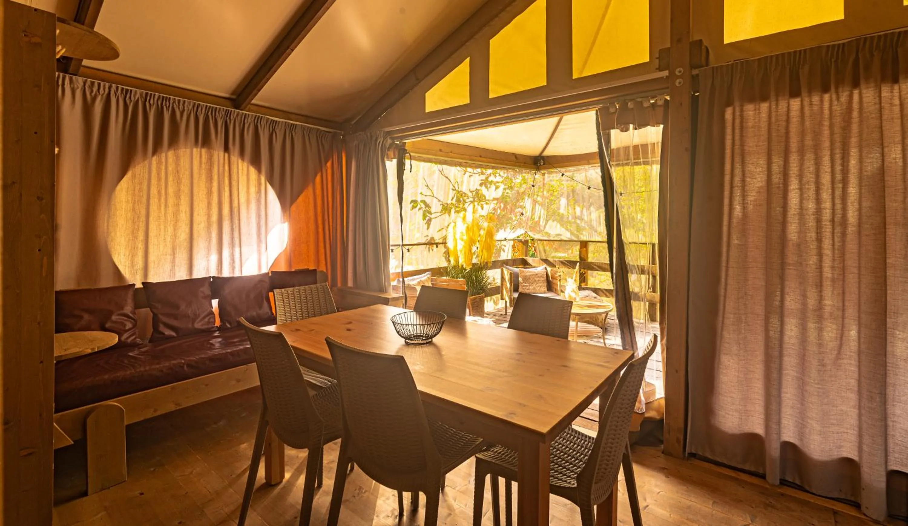 Living room in Delle Rose Camping & Glamping Village