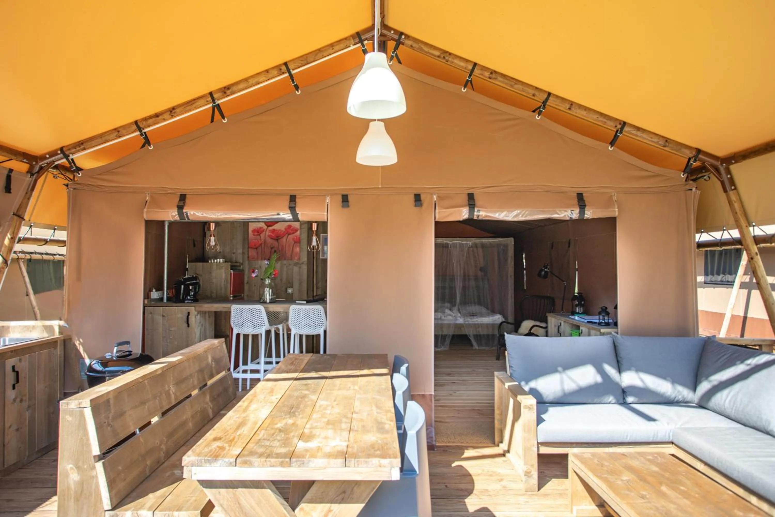 Patio in Delle Rose Camping & Glamping Village
