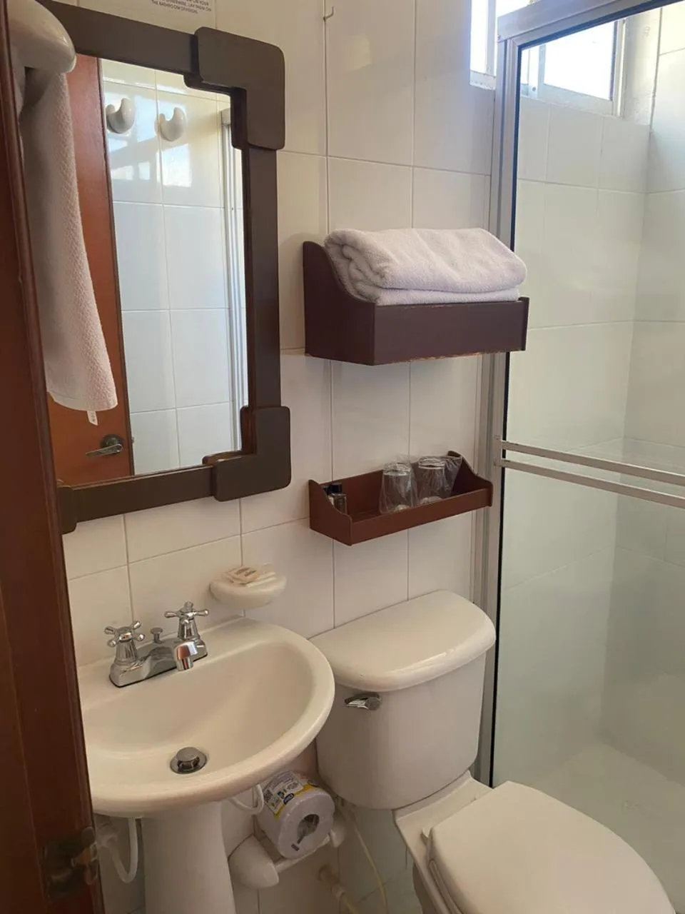 Bathroom in Hotel Torre del Prado