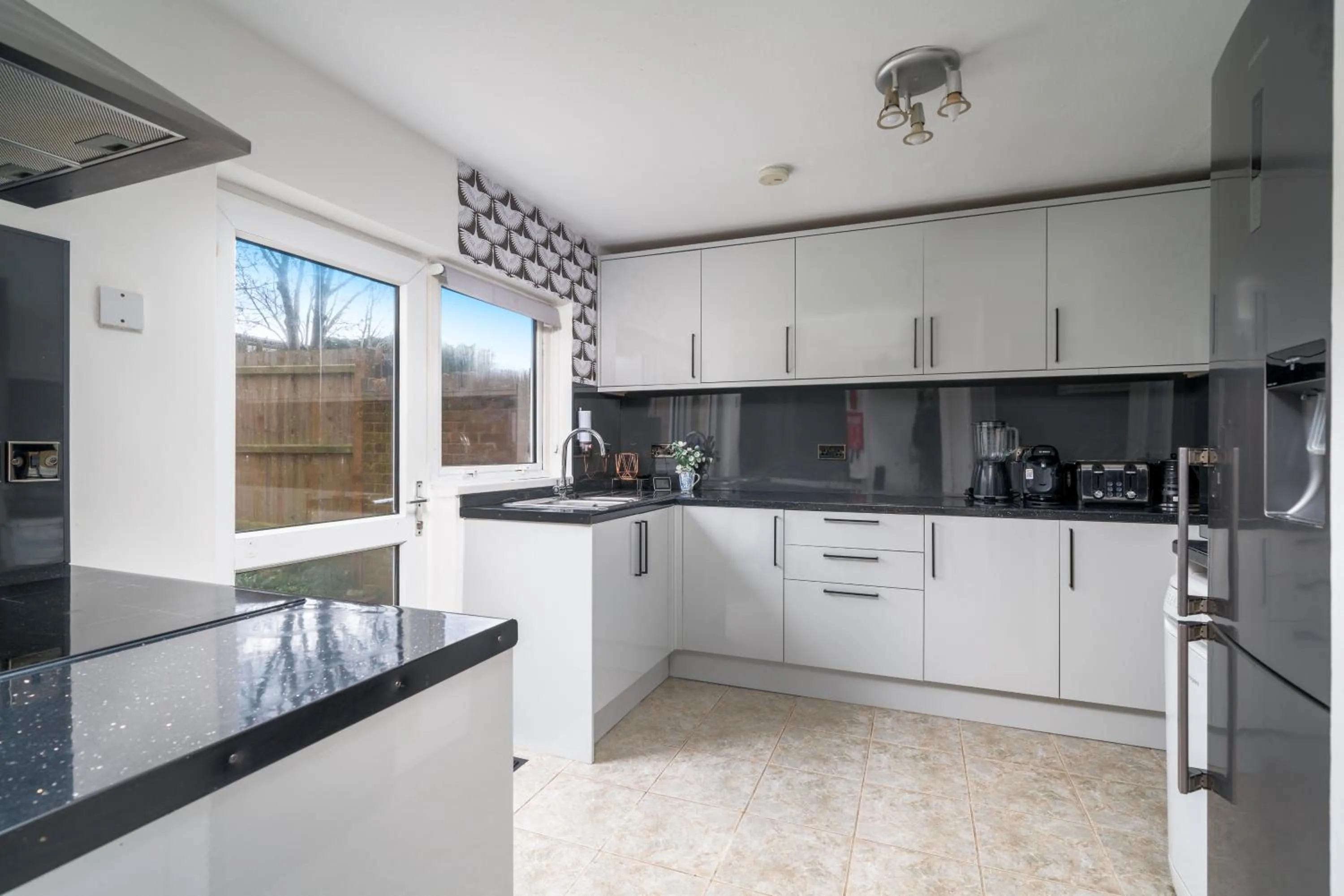 kitchen in Skyvillion-STEVENAGE Amazing 3Bed House, Garden, Free Off Street Parking for 2 Cars, WiFi