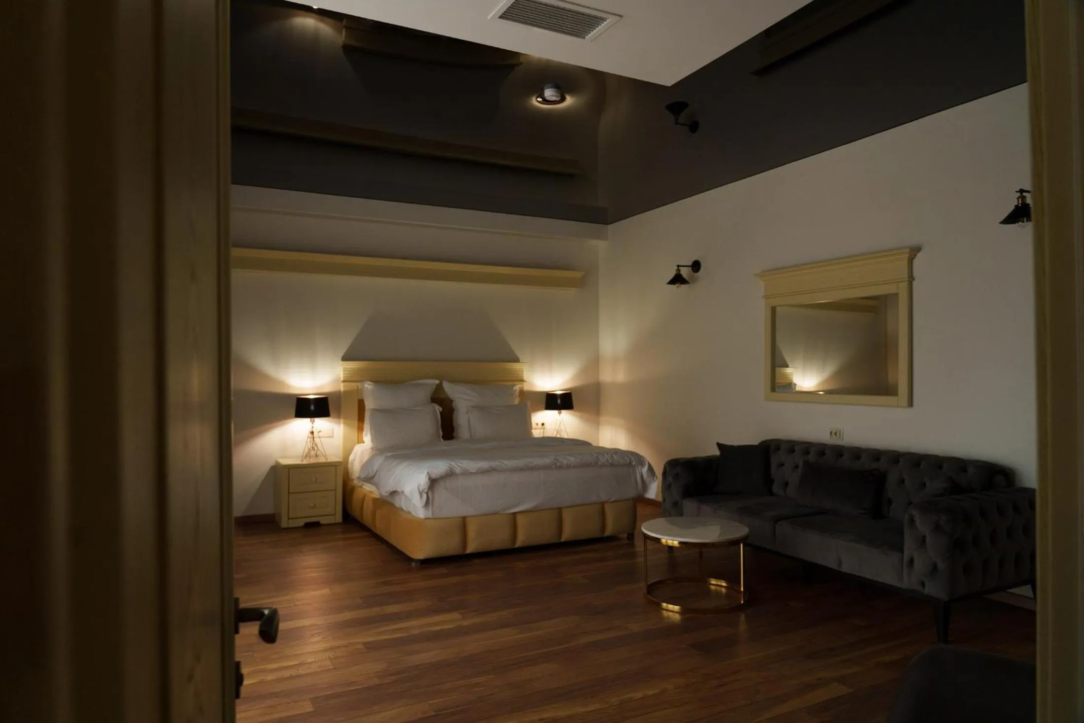 Bed in Wald Hotel Lagodekhi Rooms