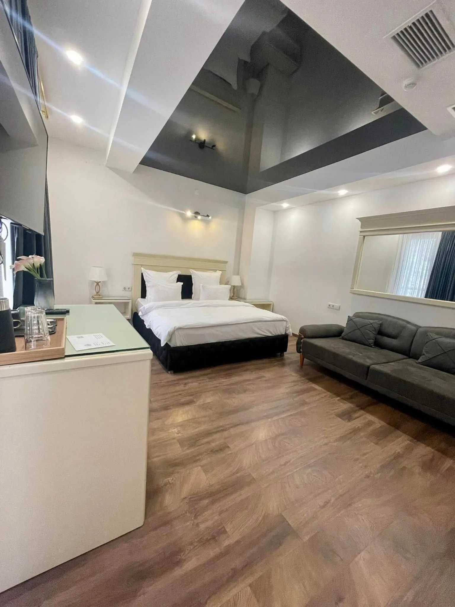 Bed in Wald Hotel Lagodekhi Rooms