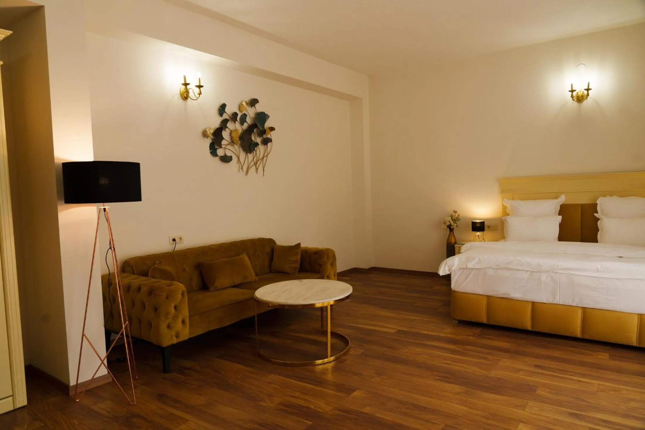 Bed in Wald Hotel Lagodekhi Rooms