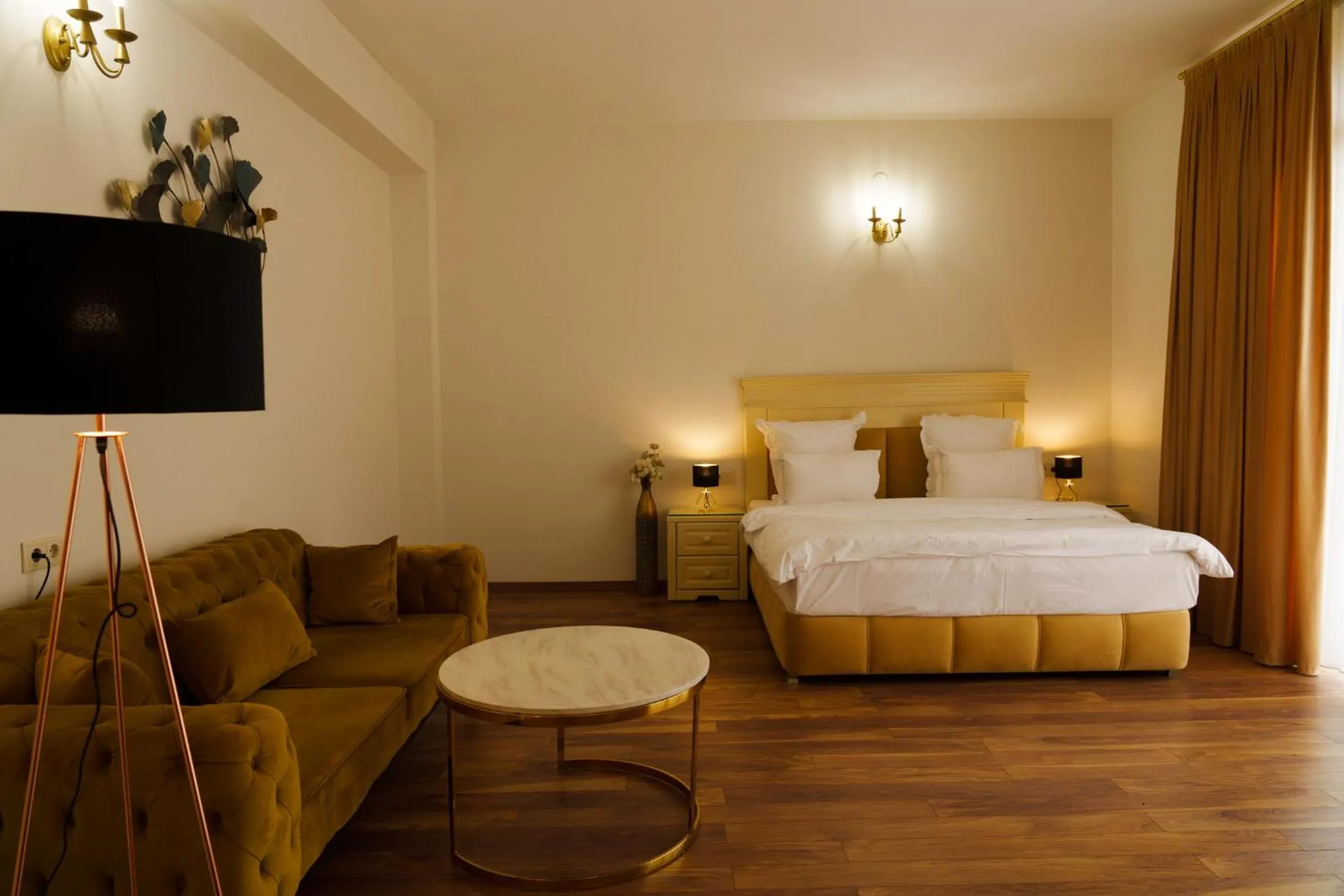 Bed in Wald Hotel Lagodekhi Rooms