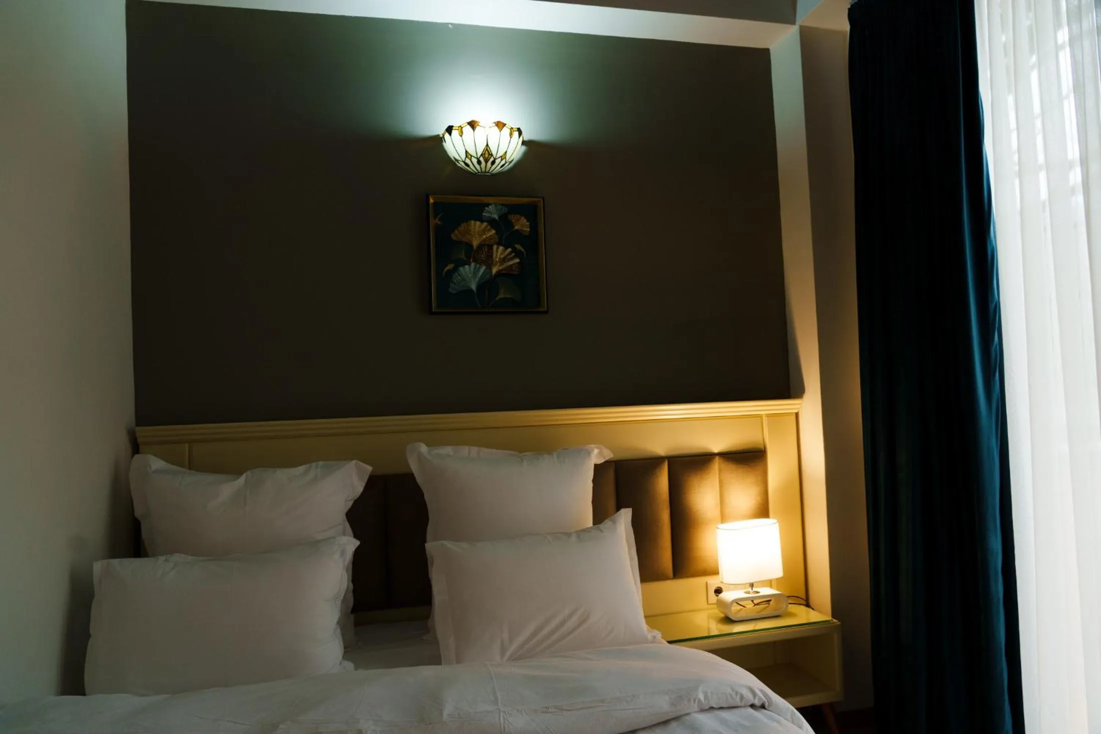 Bed in Wald Hotel Lagodekhi Rooms