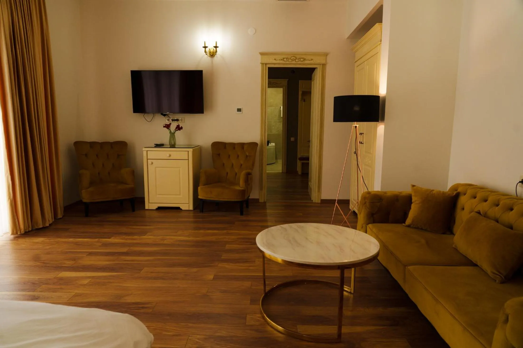 Bed in Wald Hotel Lagodekhi Rooms