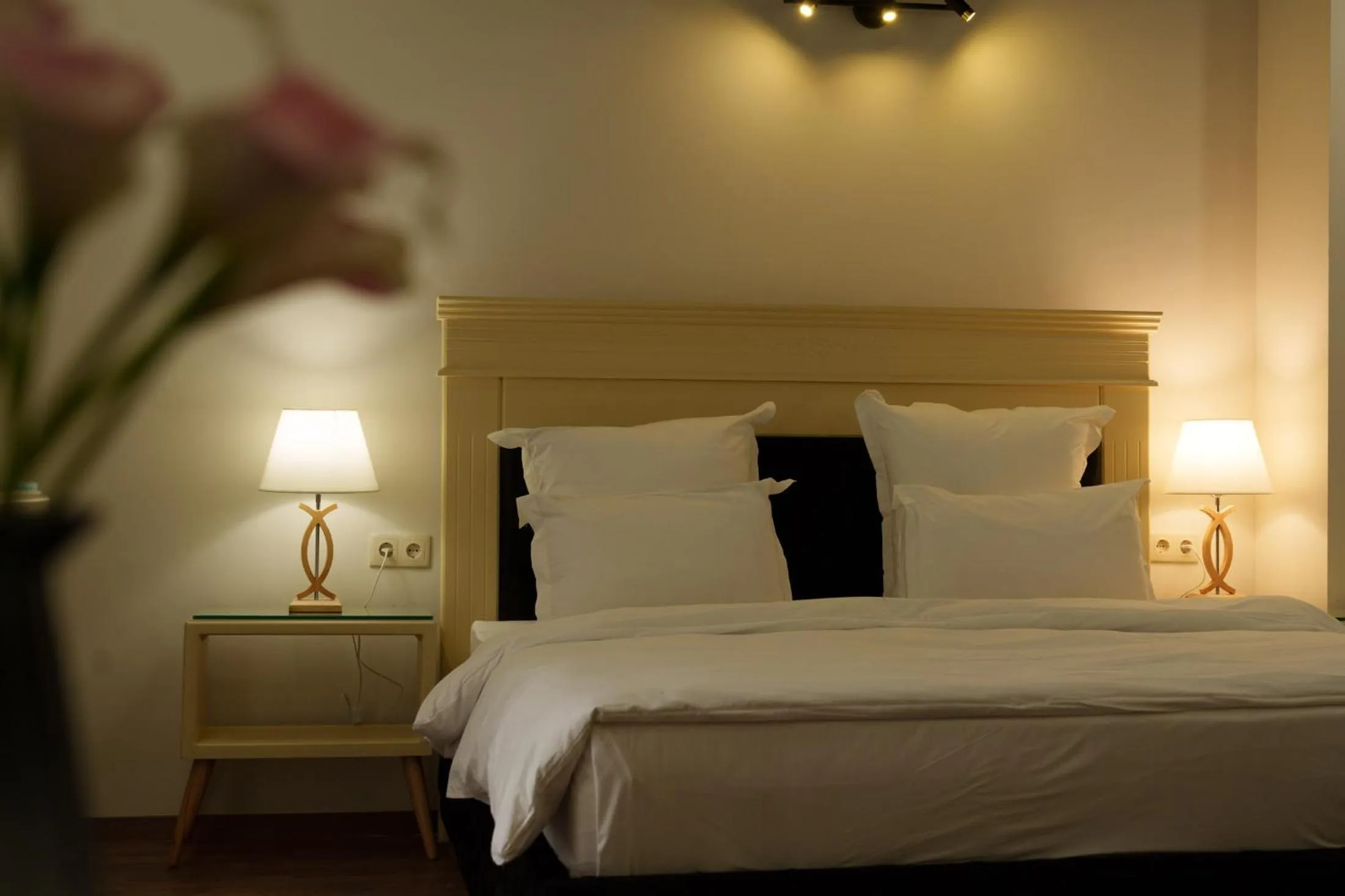 Bed in Wald Hotel Lagodekhi Rooms