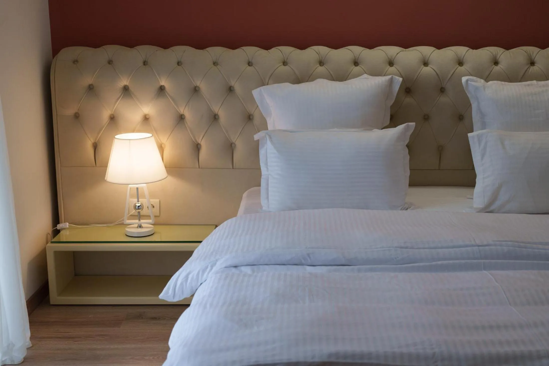 Bed in Wald Hotel Lagodekhi Rooms