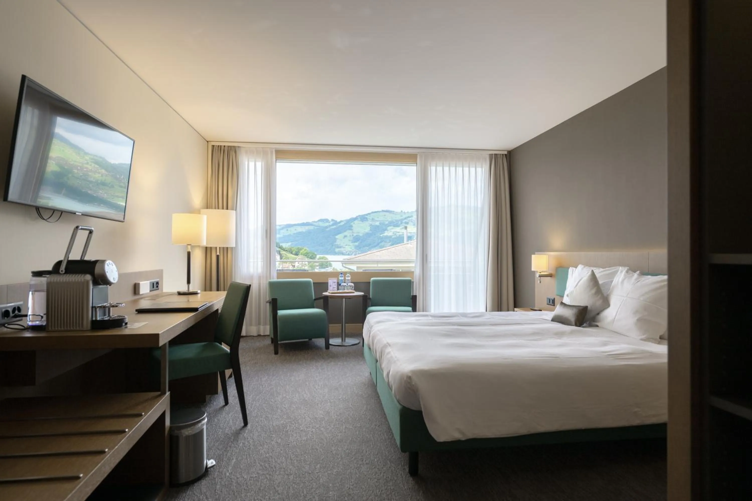 Bedroom, Bed in Belvédère Strandhotel