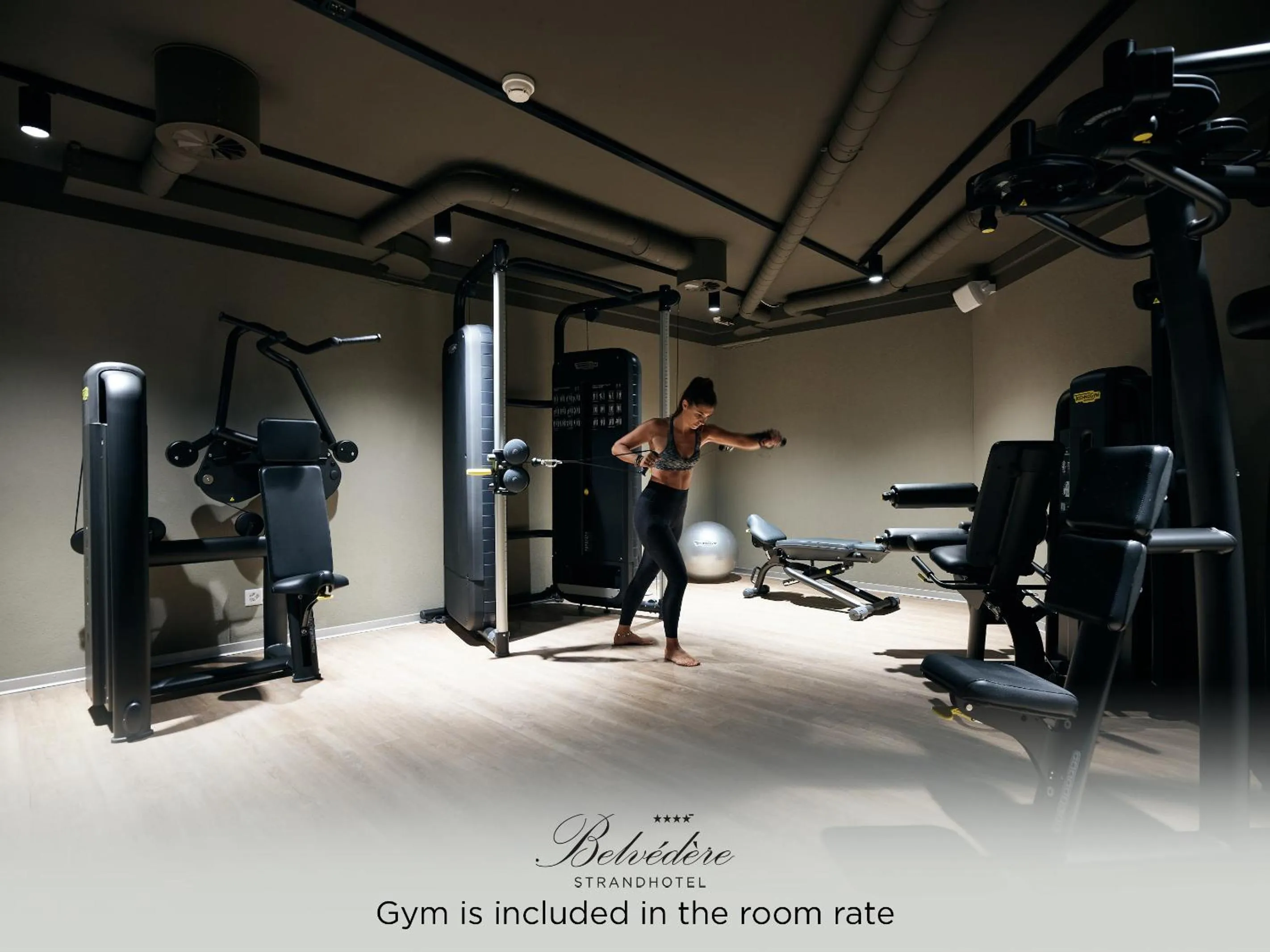 Fitness centre/facilities in Belvédère Strandhotel