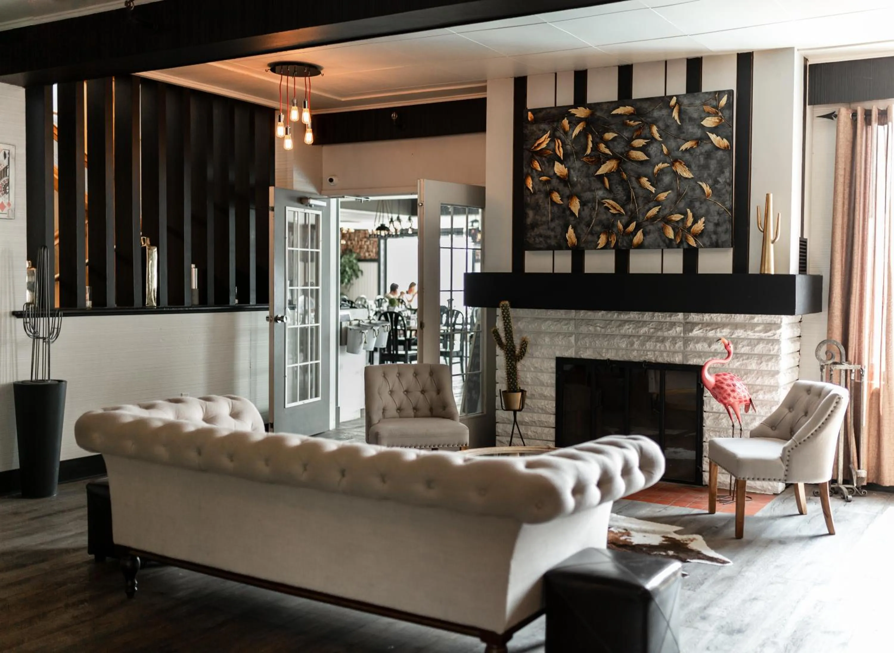 Living room in Manoir Lac-Etchemin