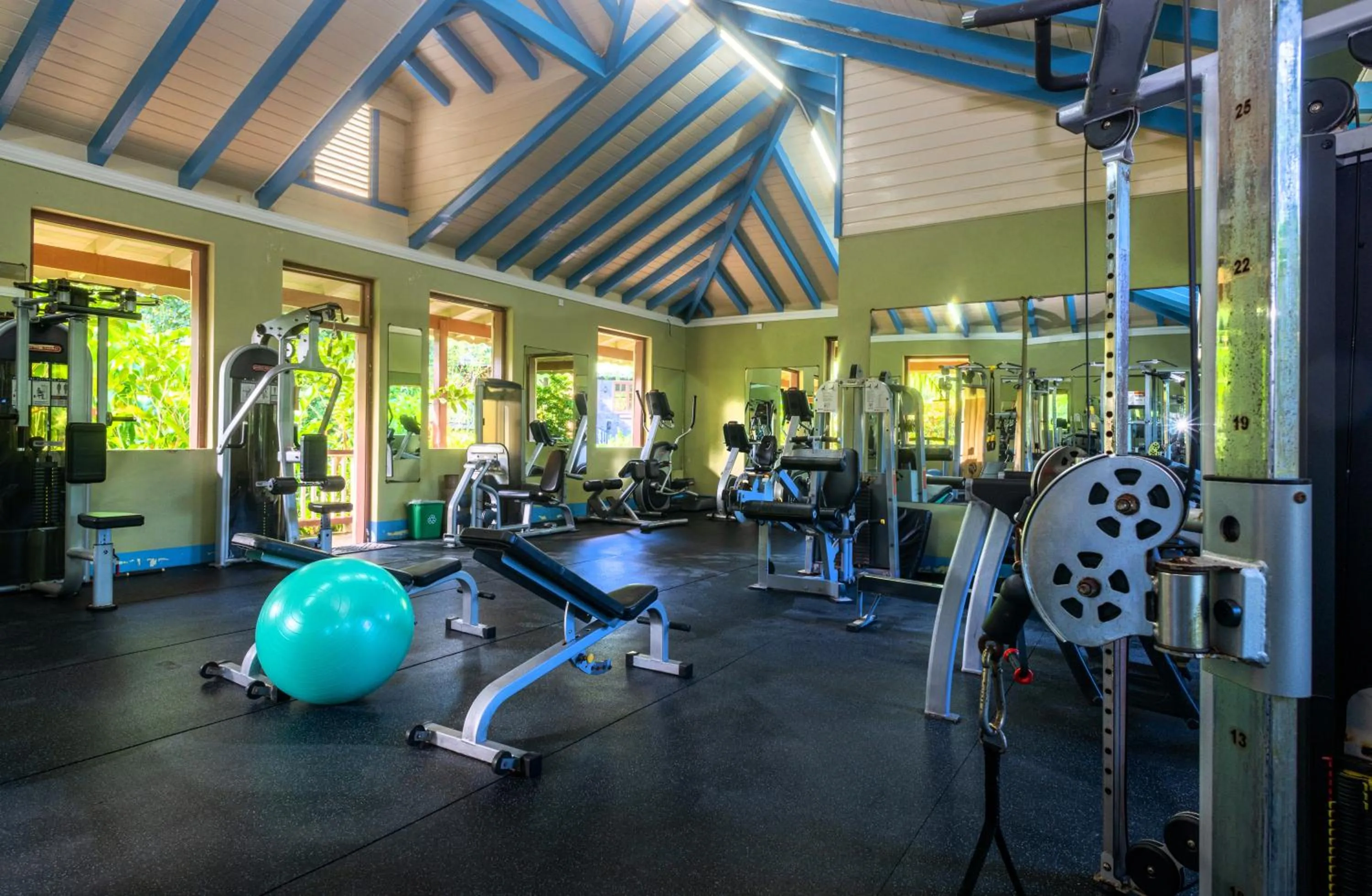 Fitness centre/facilities in Rosalie Bay Eco Resort & Spa