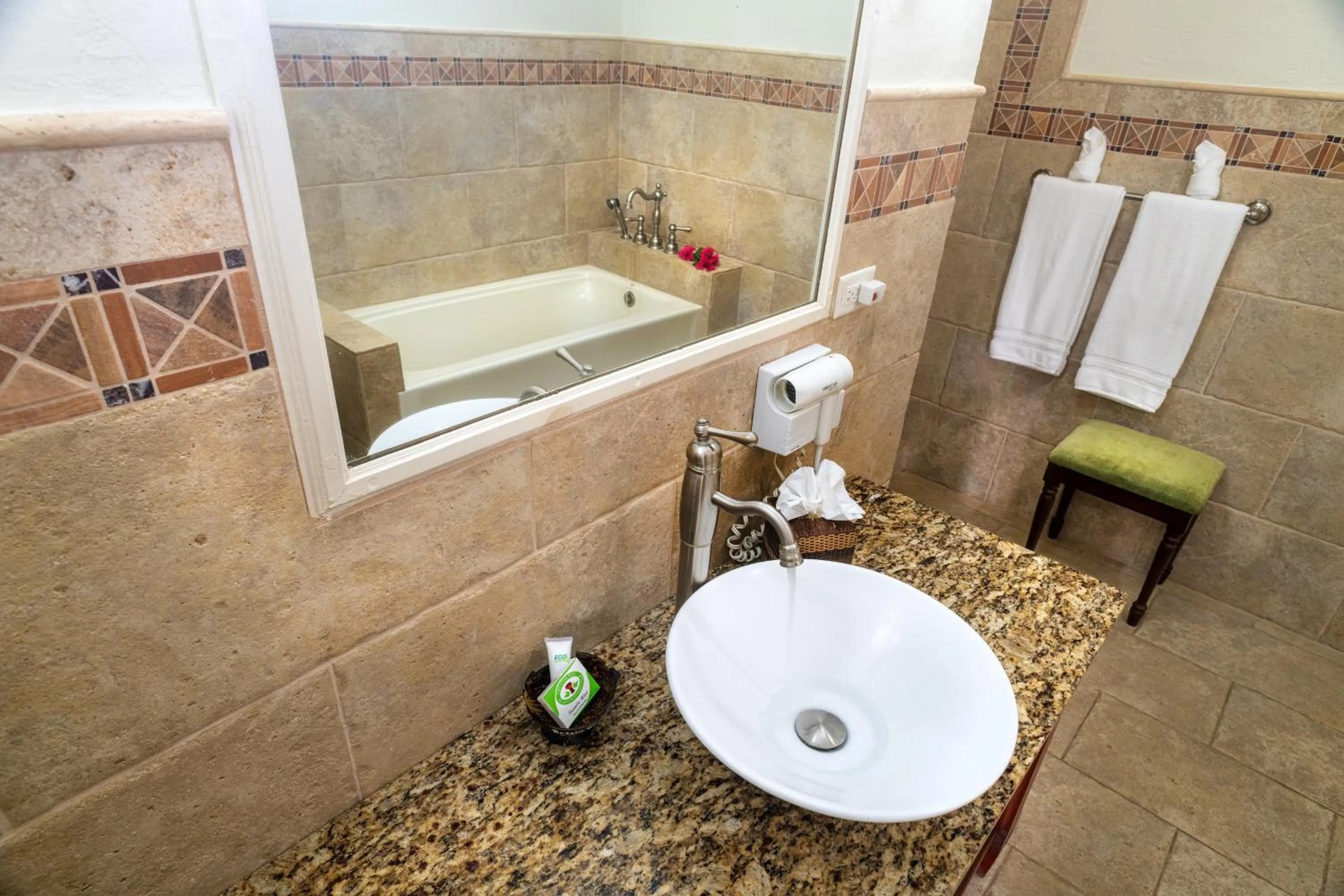Bathroom in Rosalie Bay Eco Resort & Spa