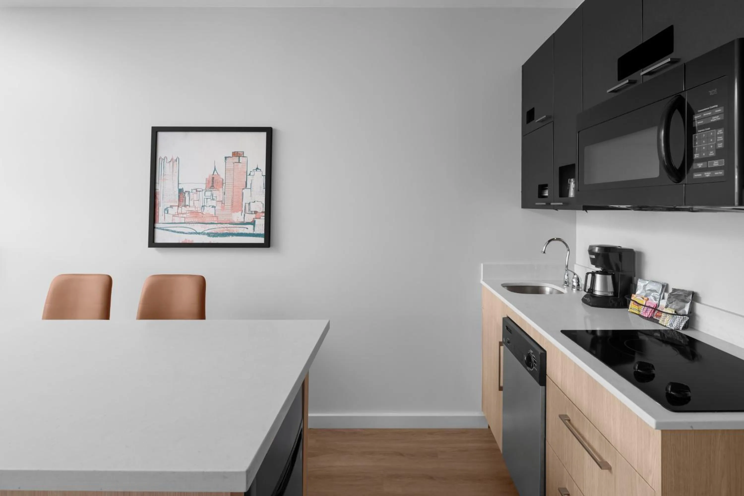 kitchen in Hyatt House Pittsburgh-South Side