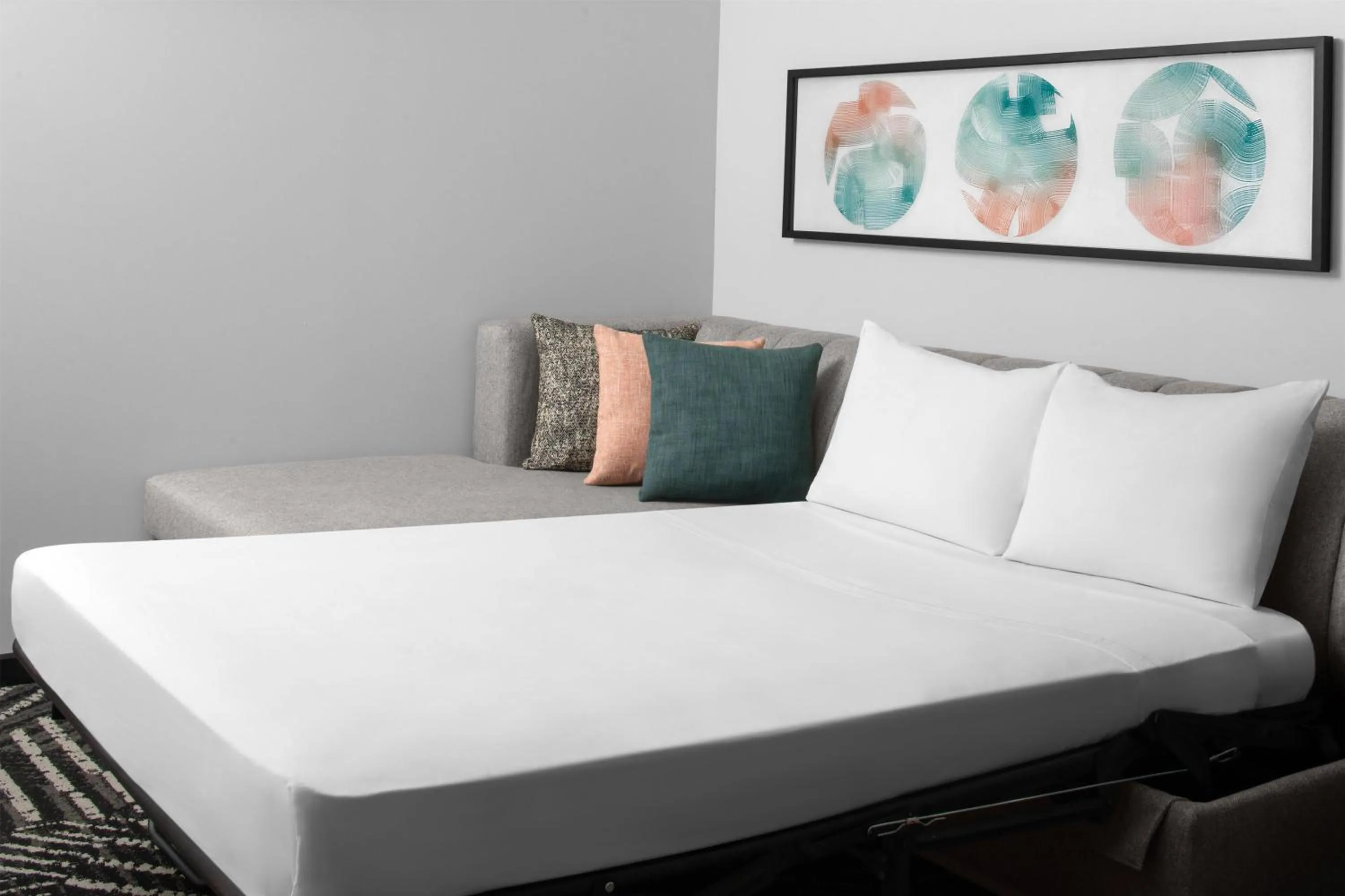 Photo of the whole room, Bed in Hyatt House Pittsburgh-South Side