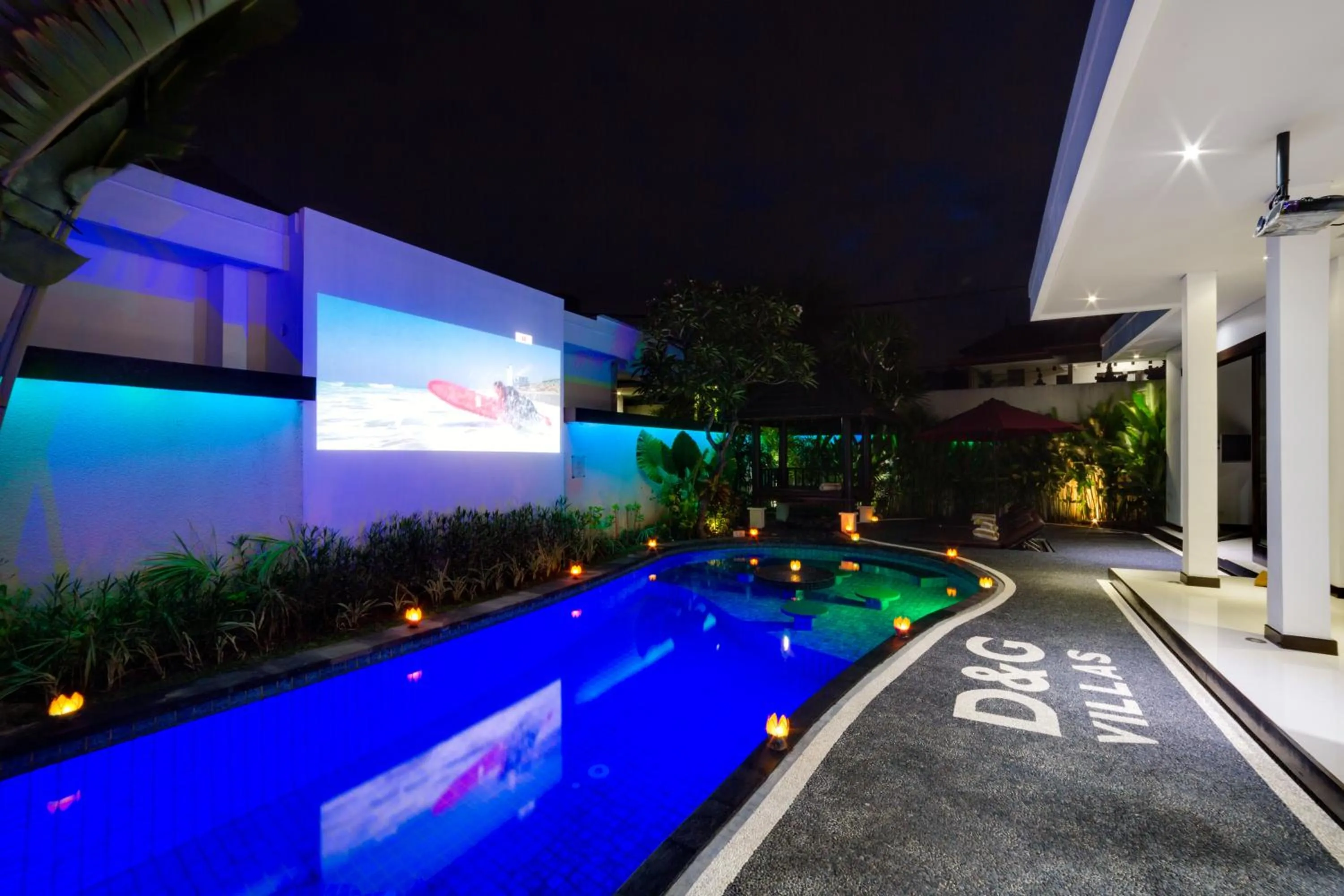 Pool view in D&G Villas Nusa Dua