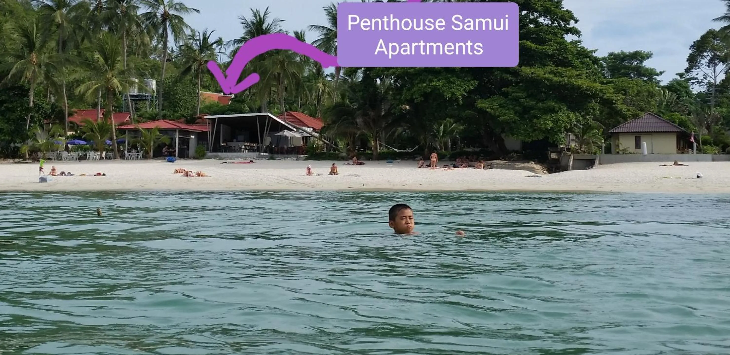 Beach in Penthouse Crystal Bay Apartments