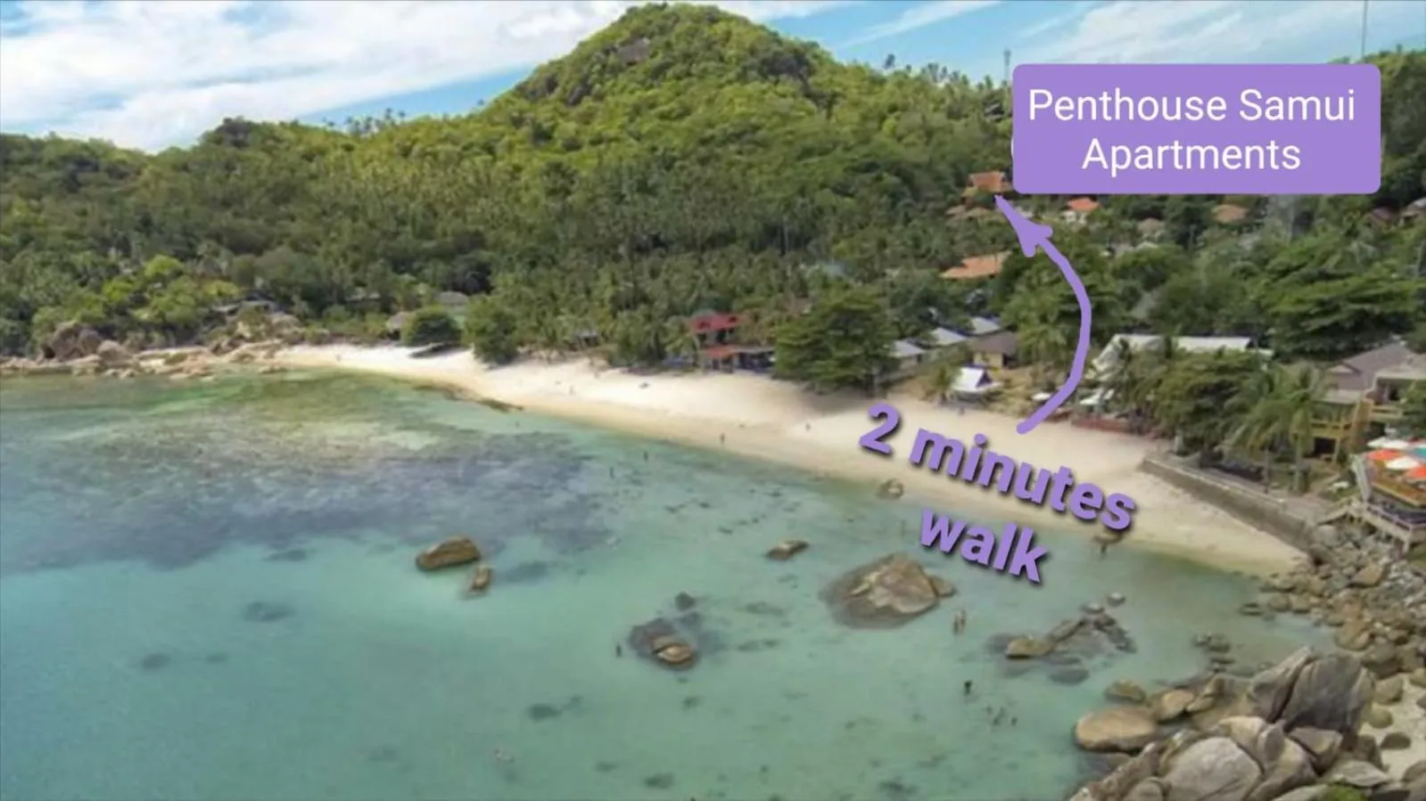 Beach in Penthouse Crystal Bay Apartments