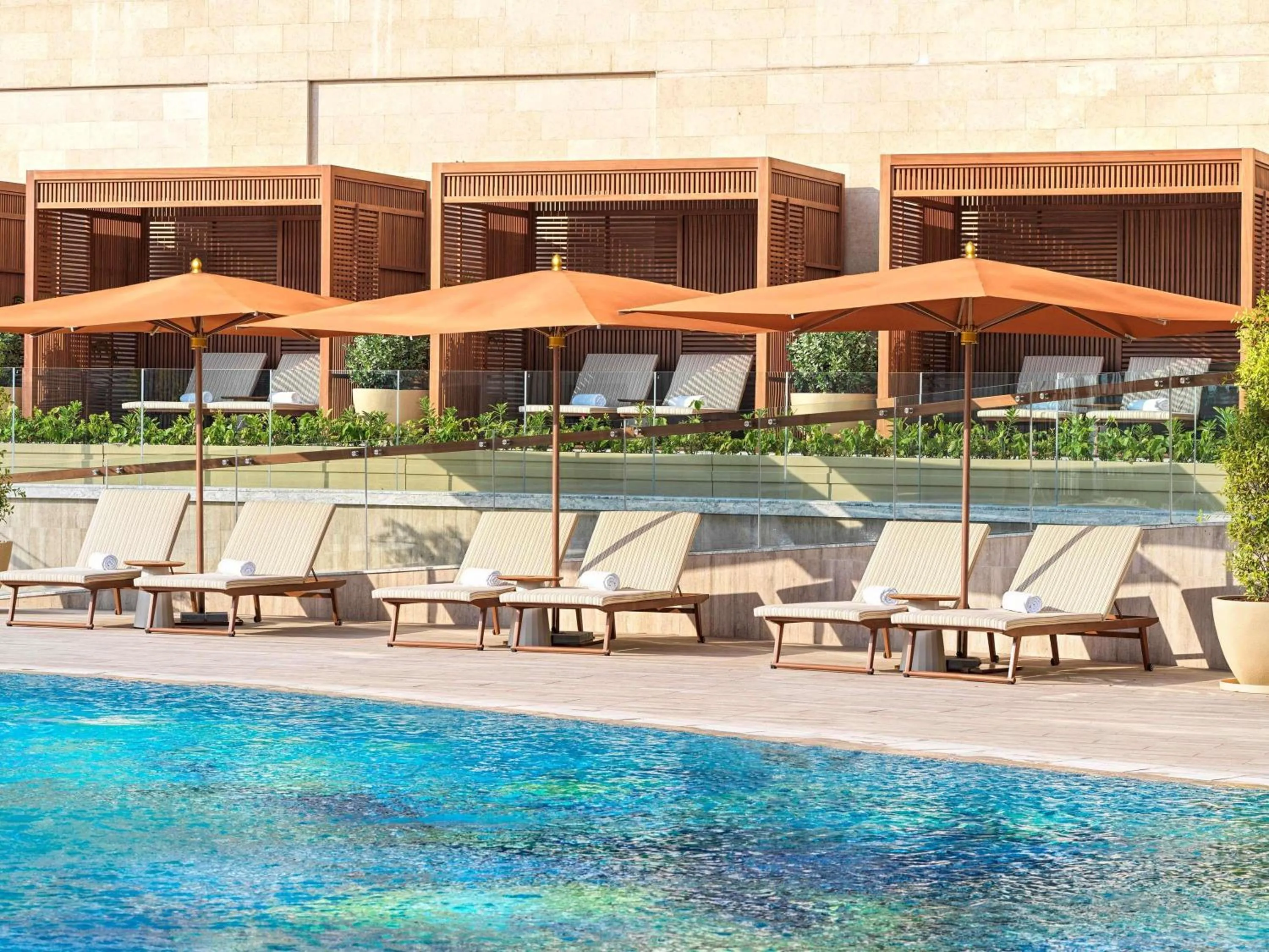 Pool view in Raffles Dubai