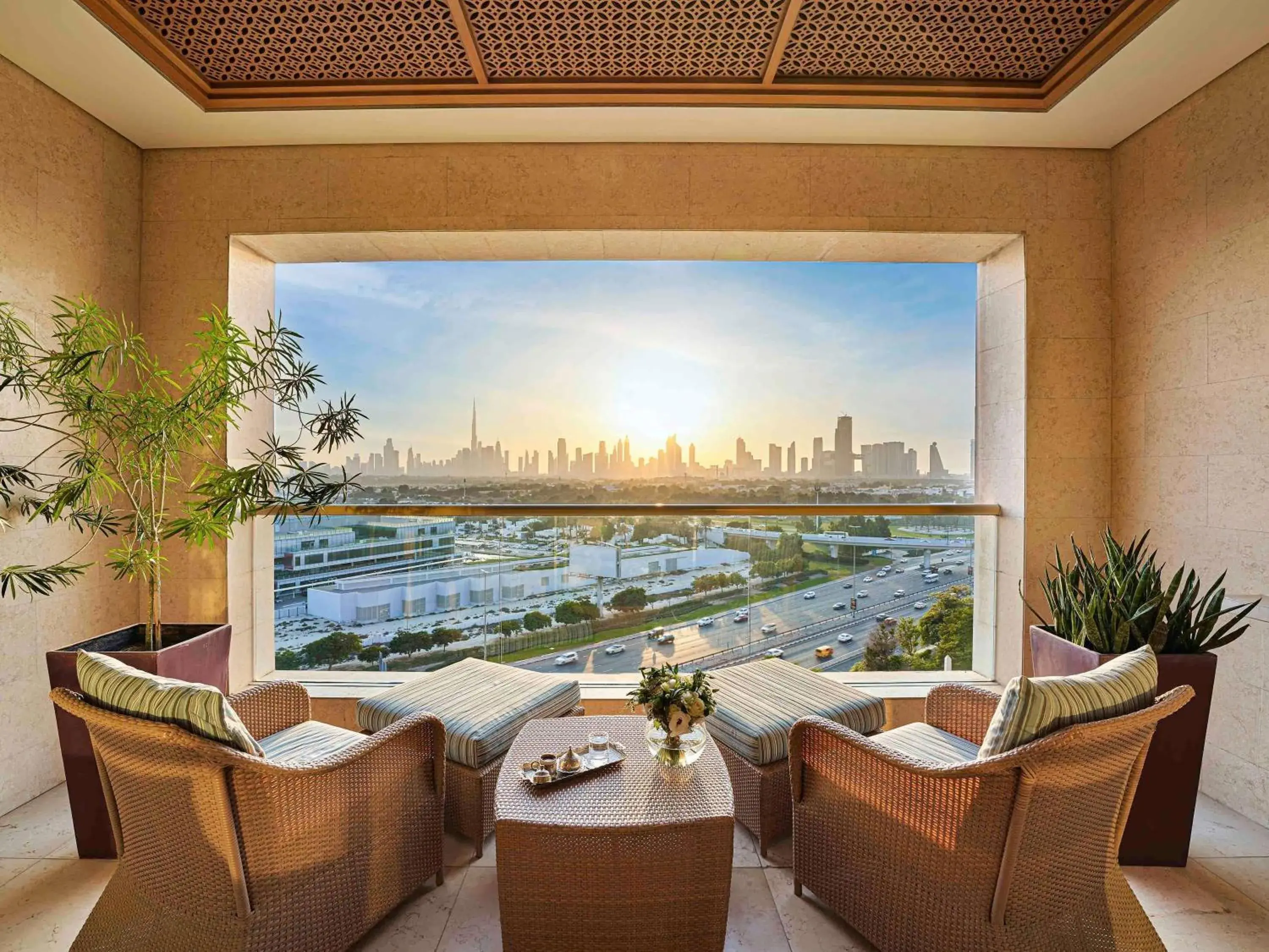Raffles Club Twin Room with Terrace & Club Lounge Access- including Daily Breakfast, Evening Drinks & Canapes in Raffles Dubai Raffles Club Twin Room with Terrace & Club Lounge Access- including Daily Breakfast, Evening Drinks & Canapes in Raffles Dubai