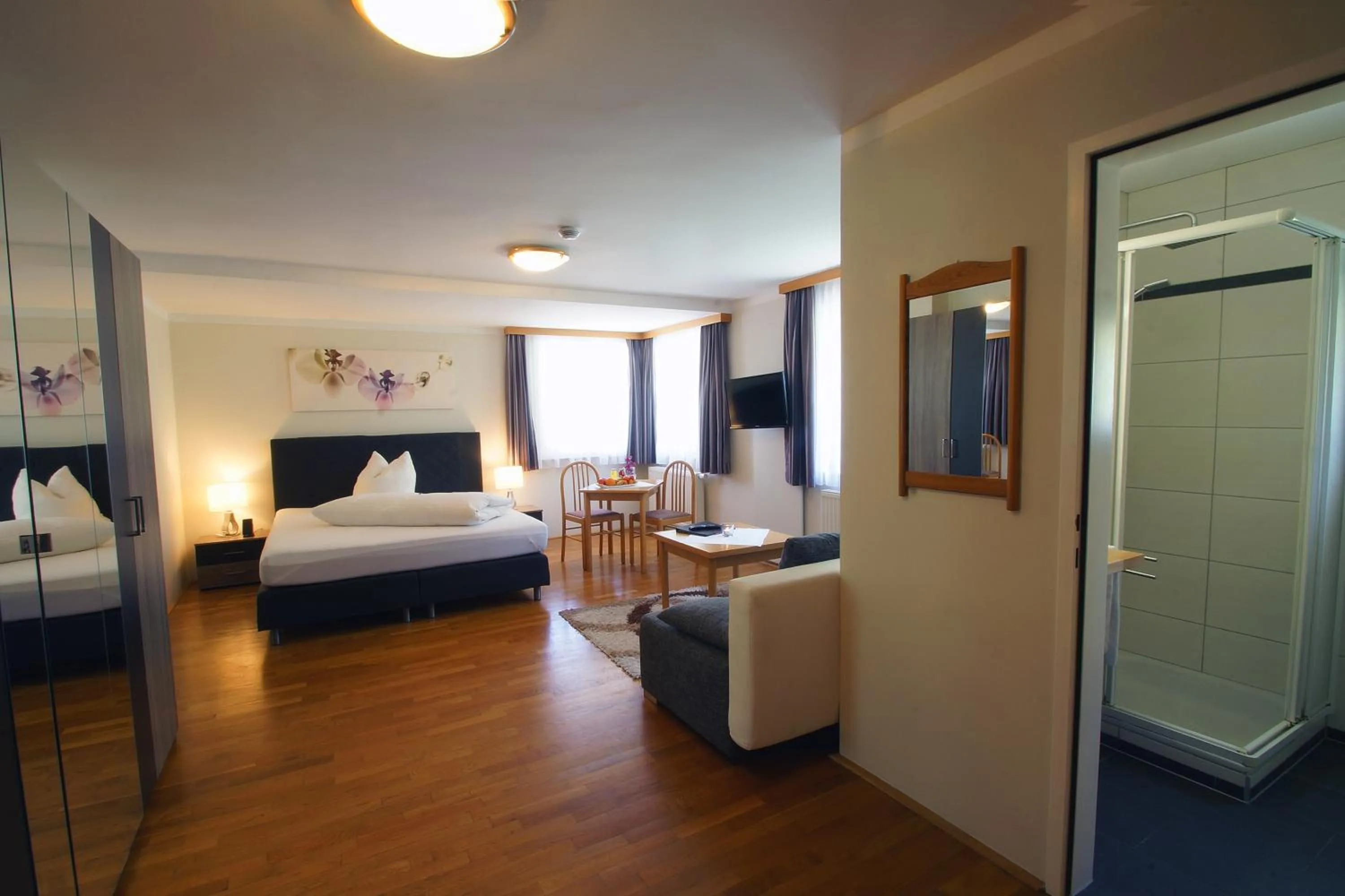 Bed in Panoramagasthof DaxLueg