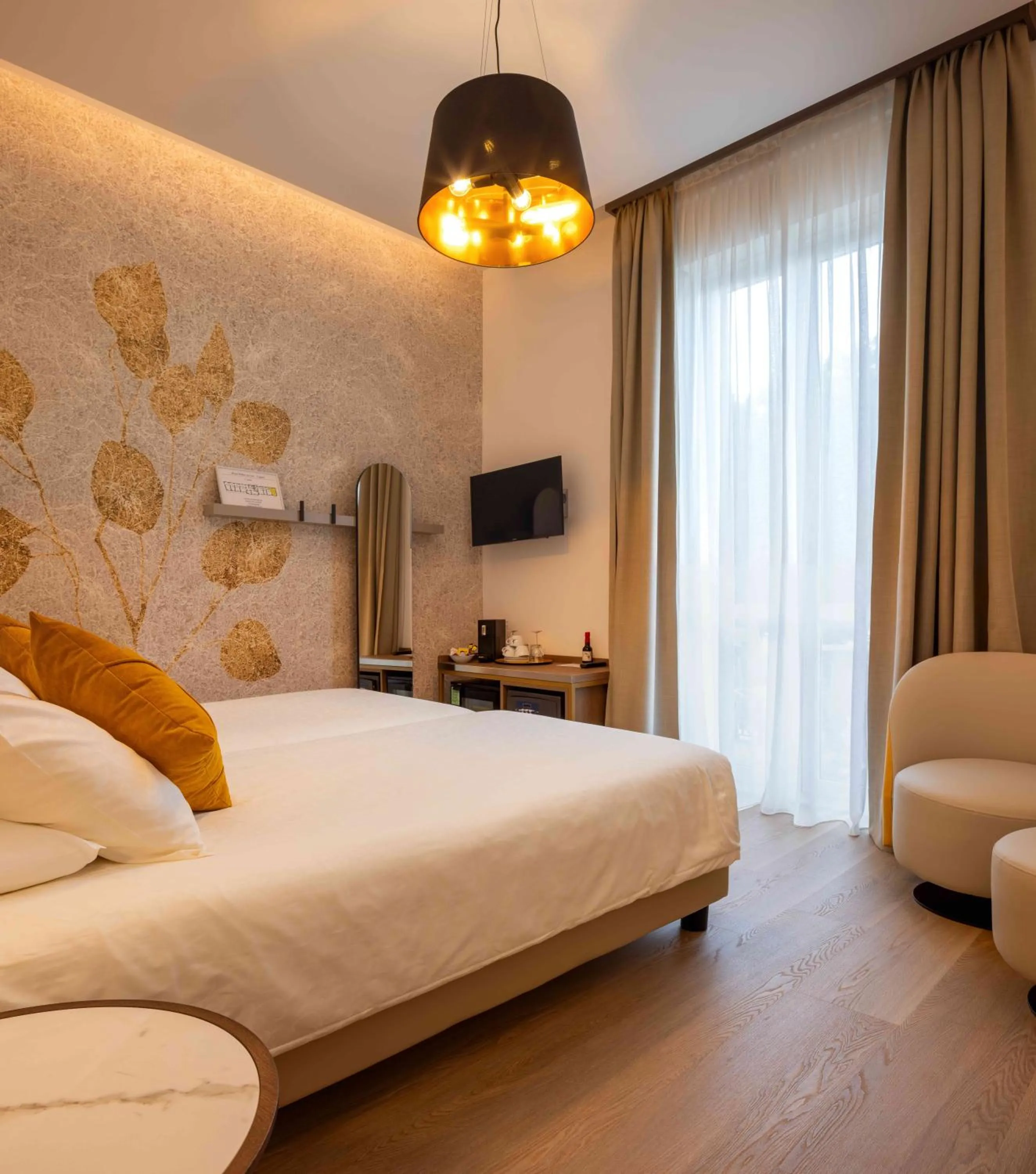 Bed in Hotel Walter Au Lac