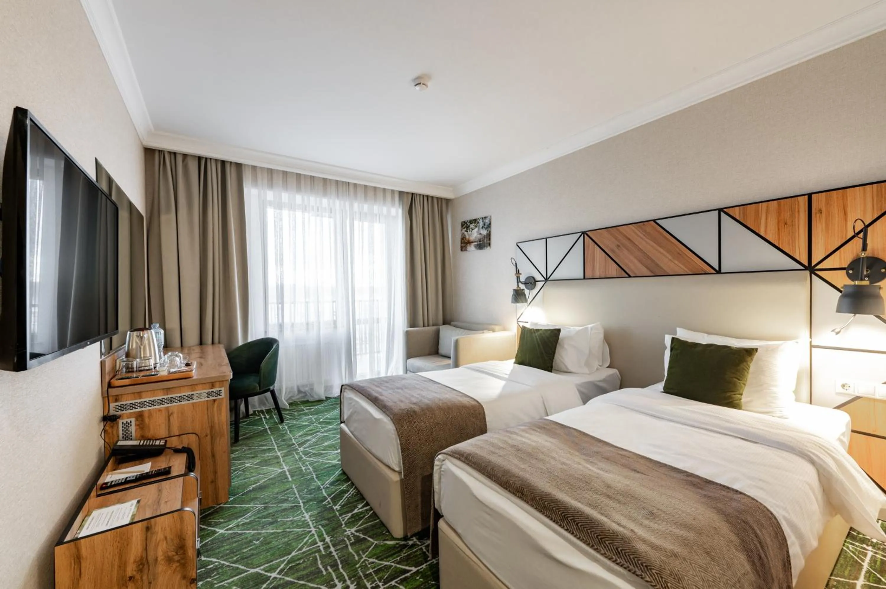 Bed in Wyndham Garden Burabay