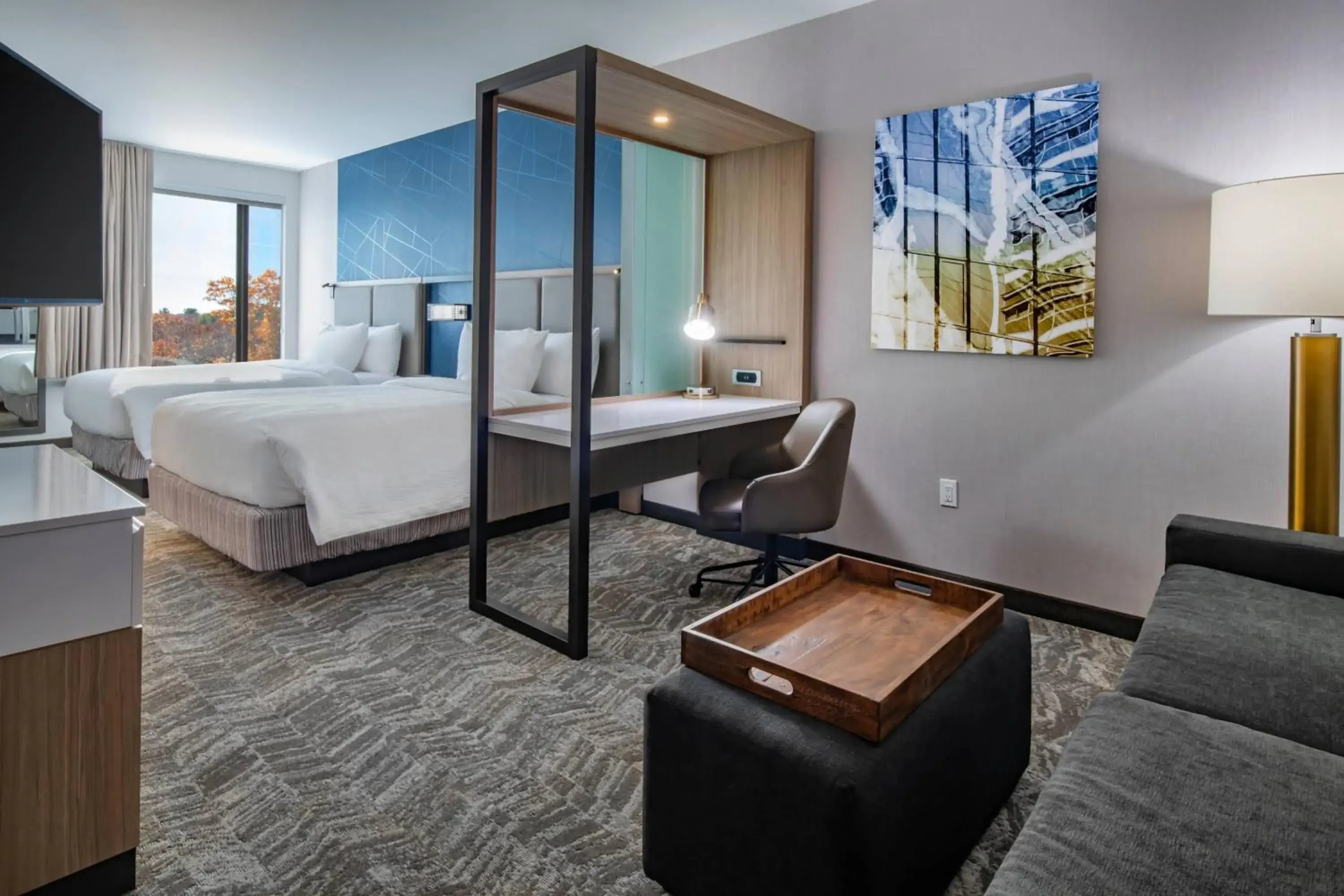 Suite, 2 Queen, Trundle bed in SpringHill Suites By Marriott Wrentham Plainville Suite, 2 Queen, Trundle bed in SpringHill Suites By Marriott Wrentham Plainville