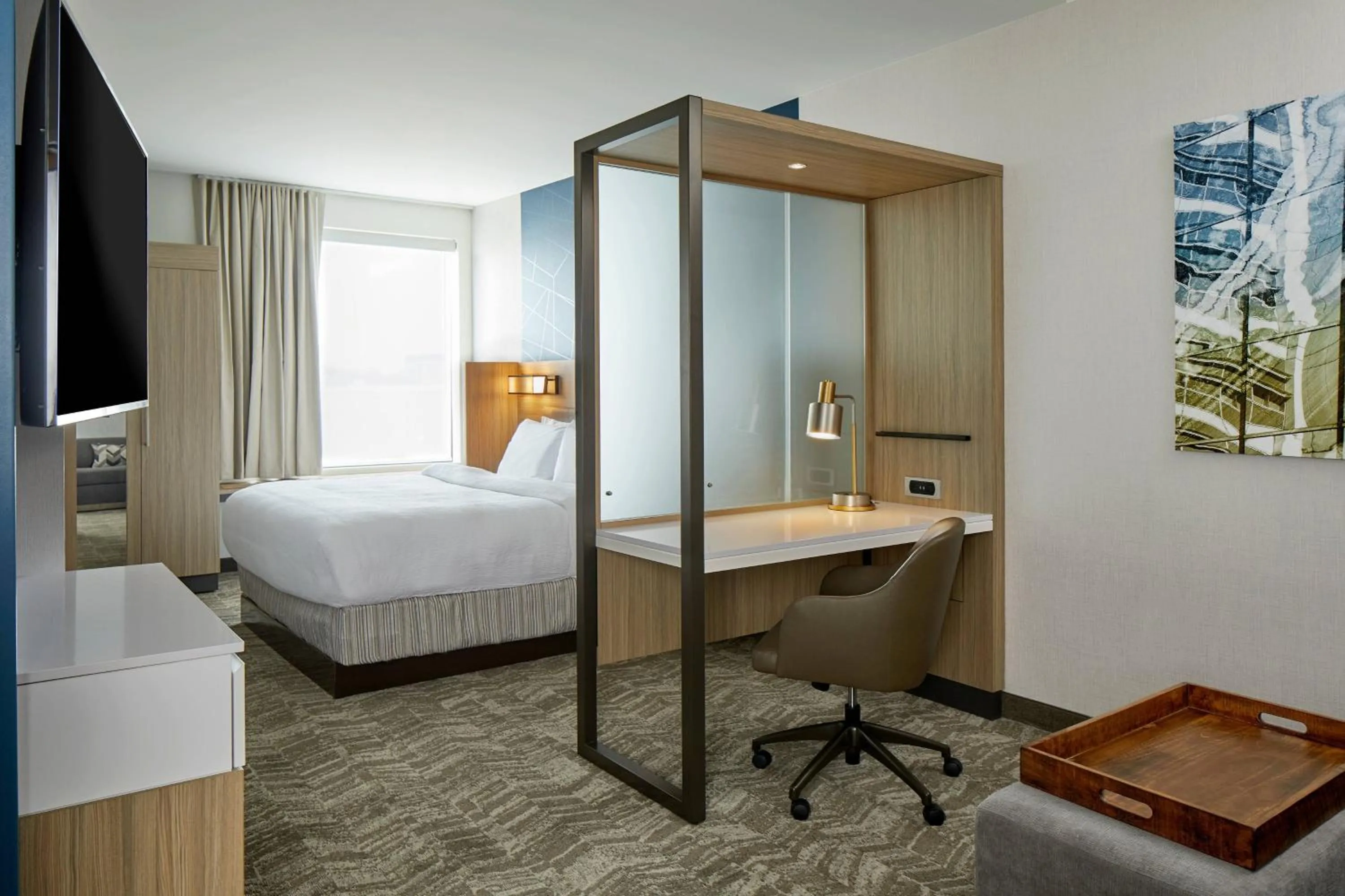 Photo of the whole room, Bed in SpringHill Suites by Marriott Columbus Dublin