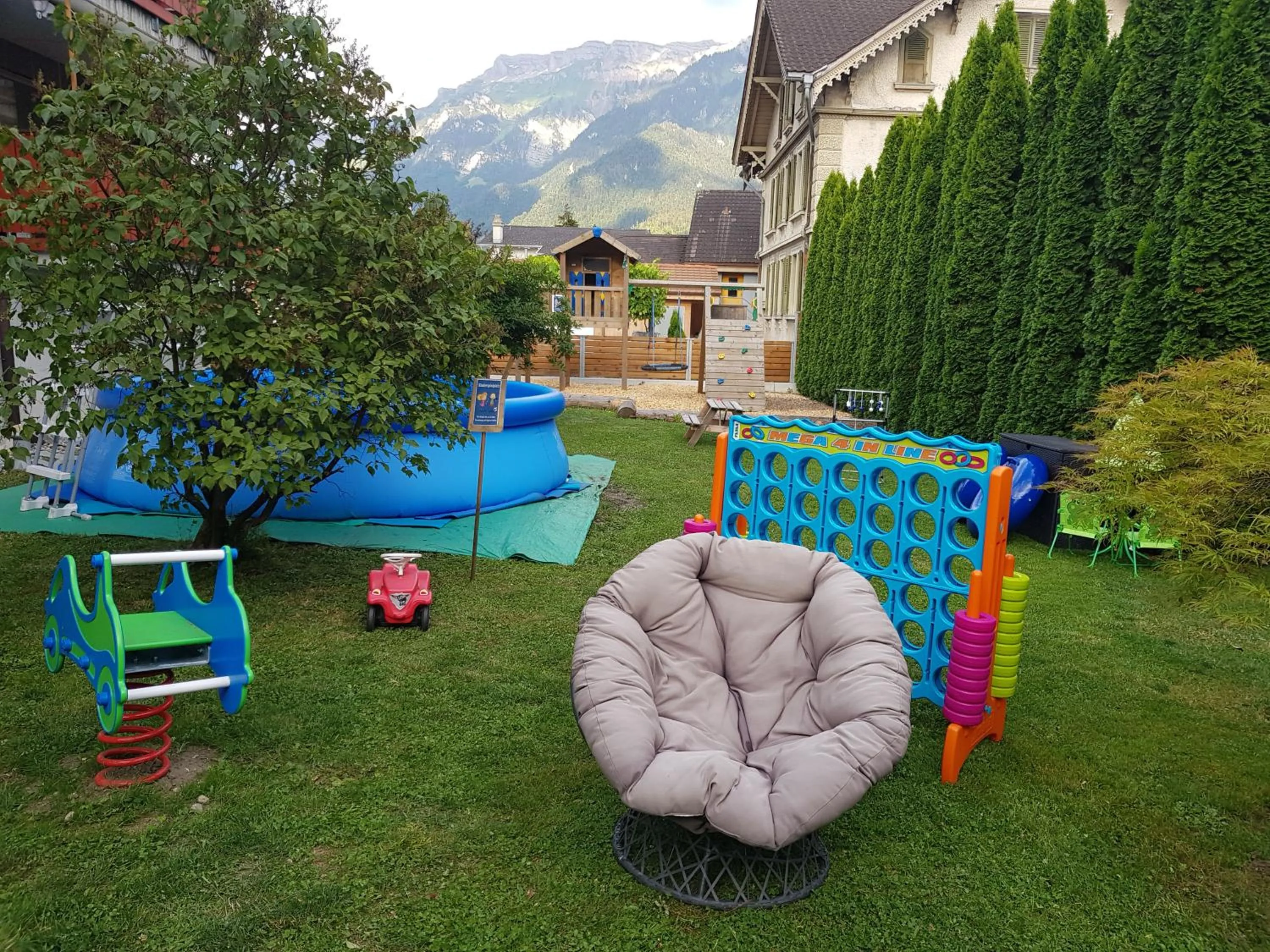 Children play ground in Hotel Restaurant Hirschen