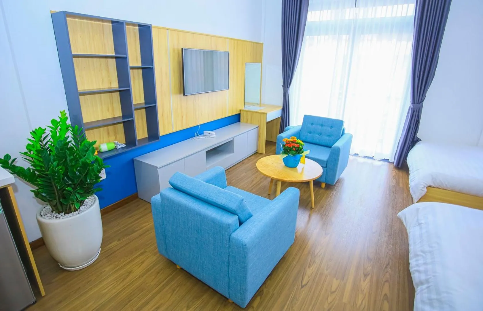 Living room in The Lush House