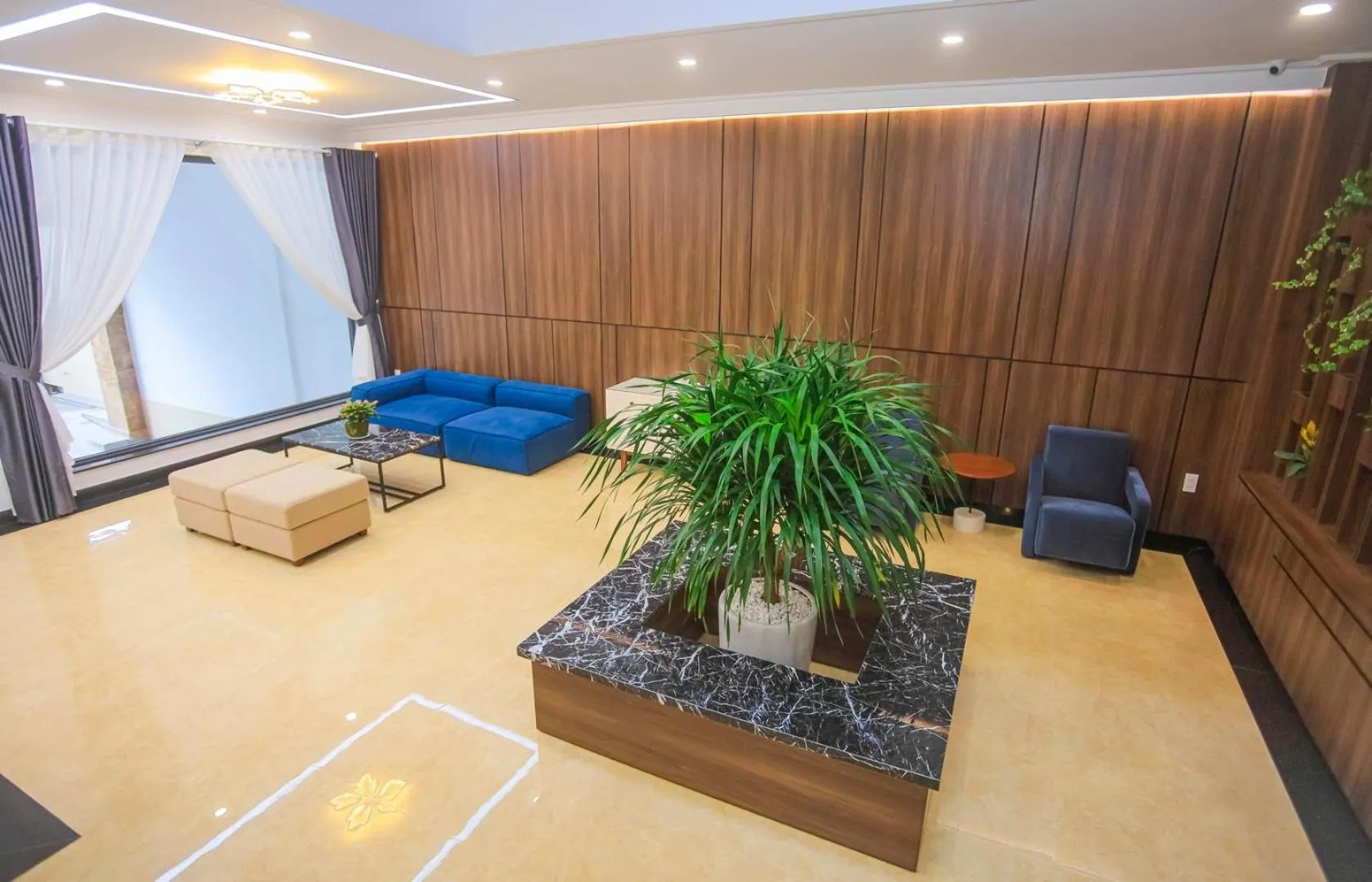 Living room in The Lush House