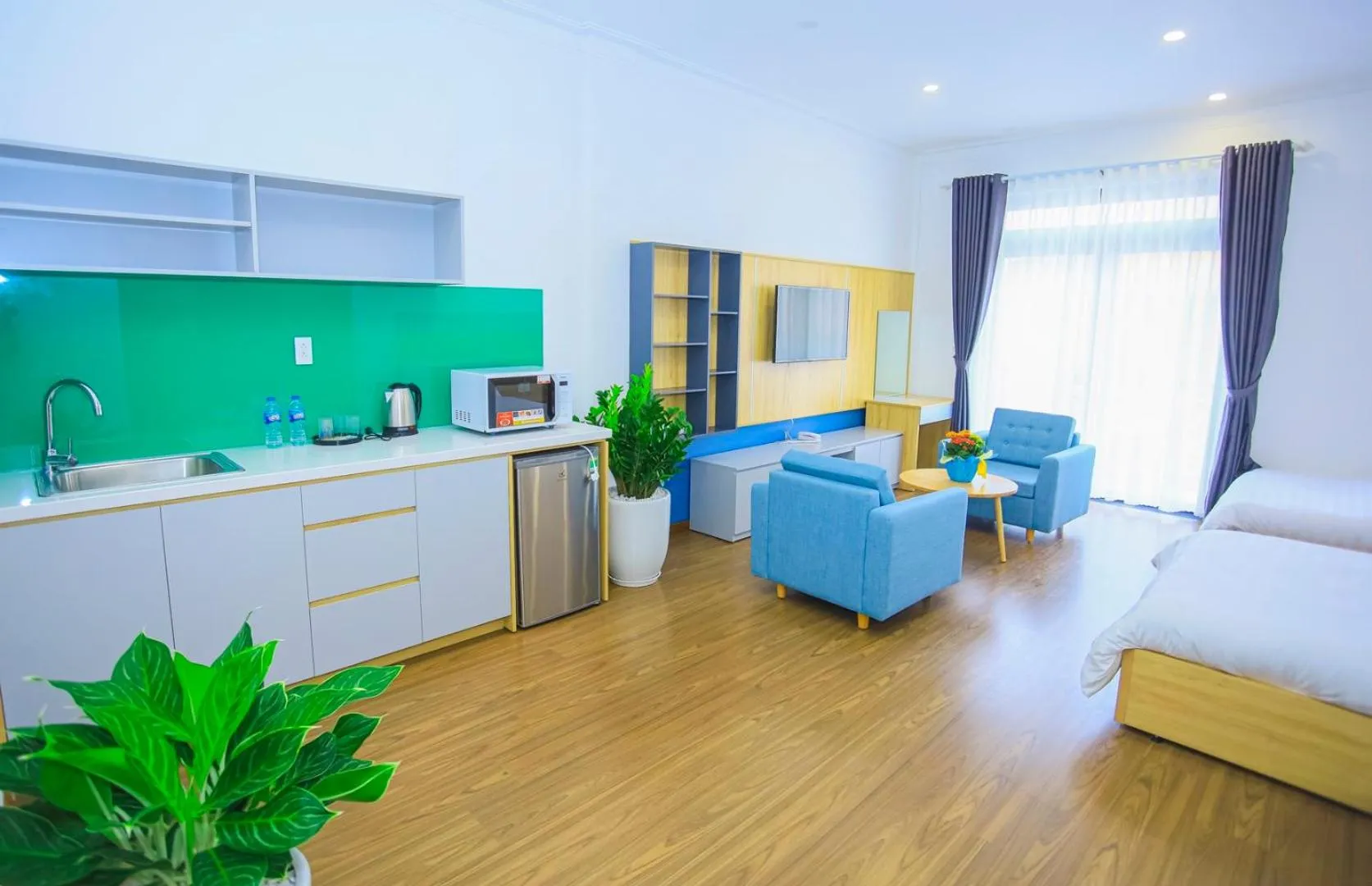 Living room in The Lush House