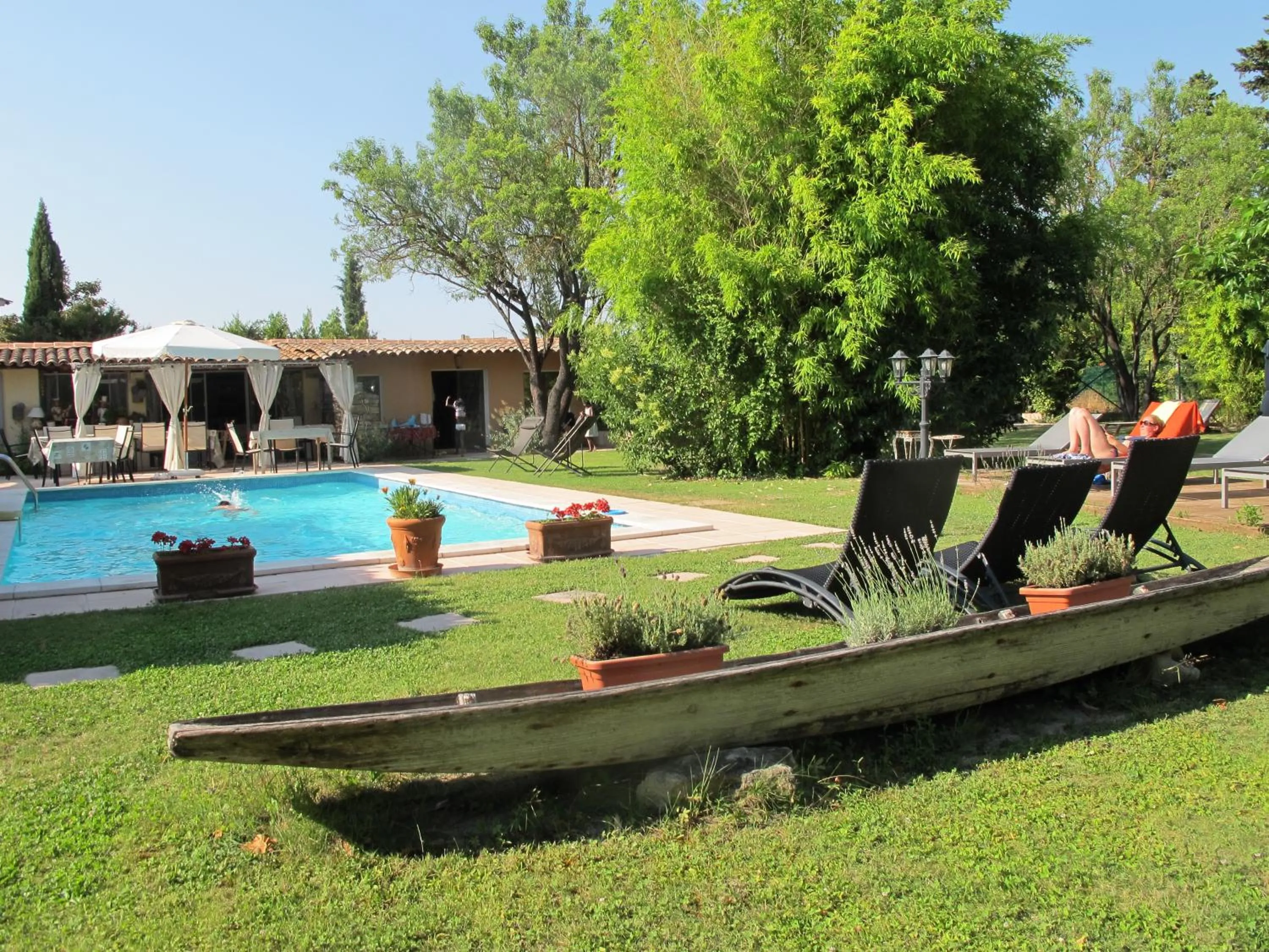 Pool view in Mas la Provence