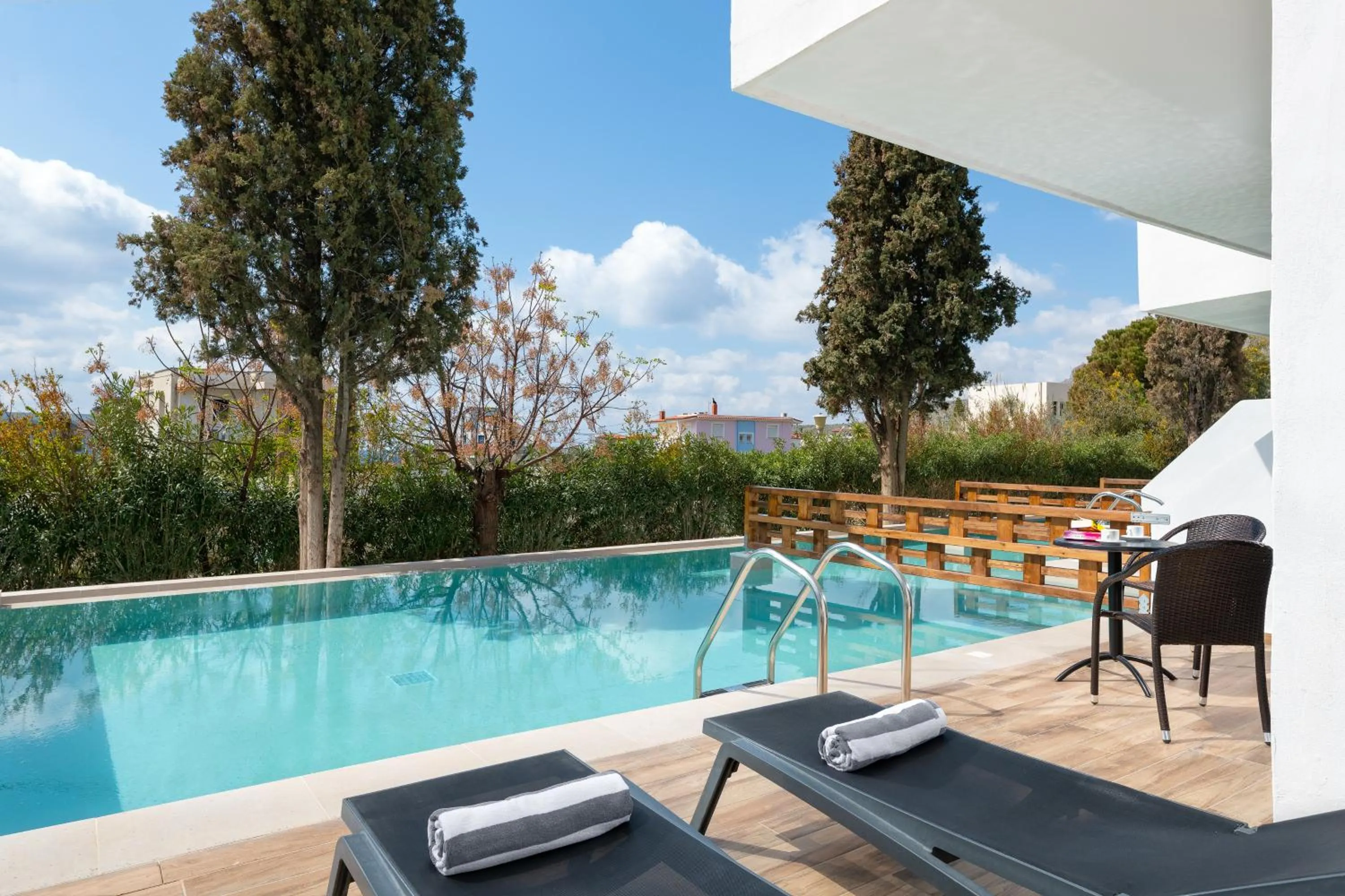 Pool view in Belmare Hotel
