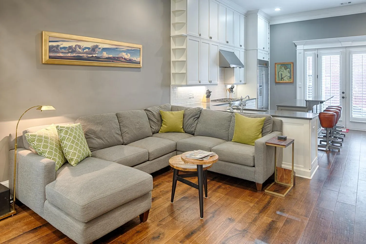 Living room in Liberty Street Redbrick Town and Carriage House