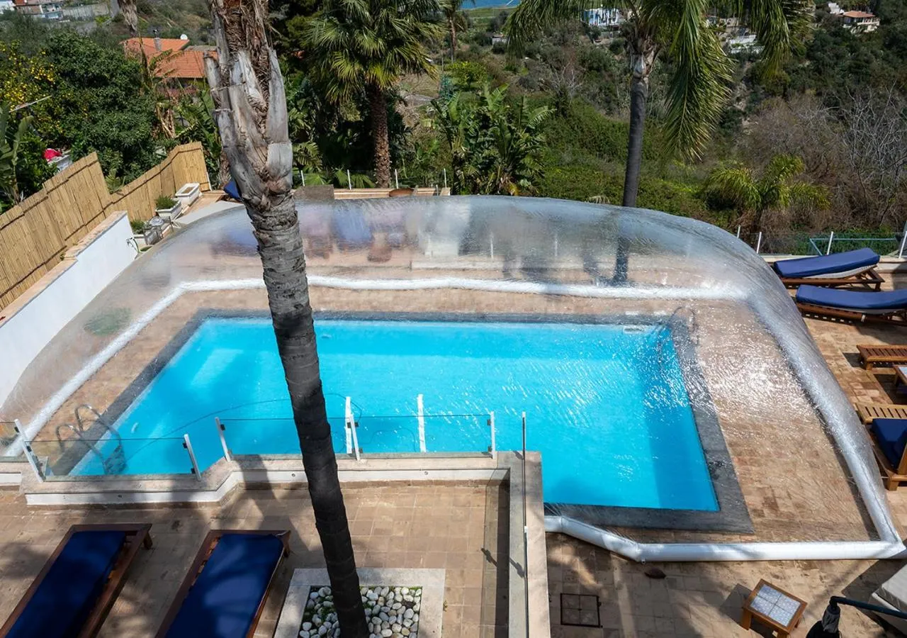 Pool view in Villa Zagara Garden Spectacular Sea View in Taormina