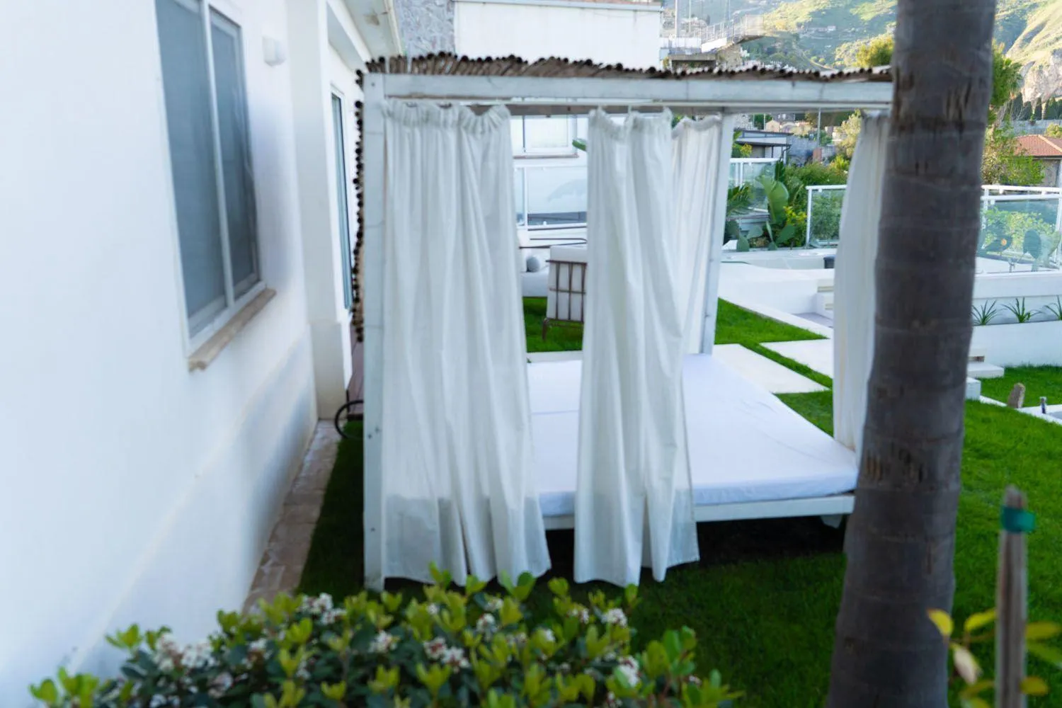 Garden, Bed in Villa Zagara Garden Spectacular Sea View in Taormina