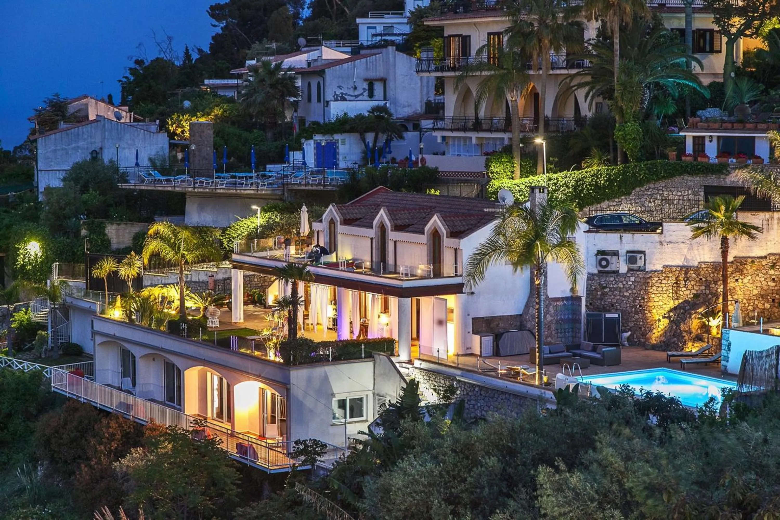 Property building in Villa Zagara Garden Spectacular Sea View in Taormina