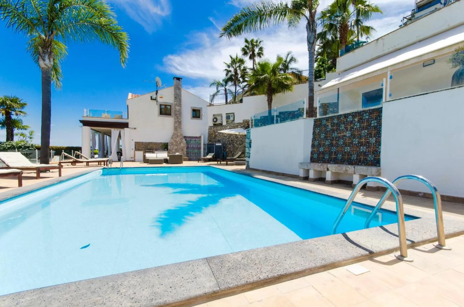 Balcony/Terrace in Villa Zagara Garden Spectacular Sea View in Taormina
